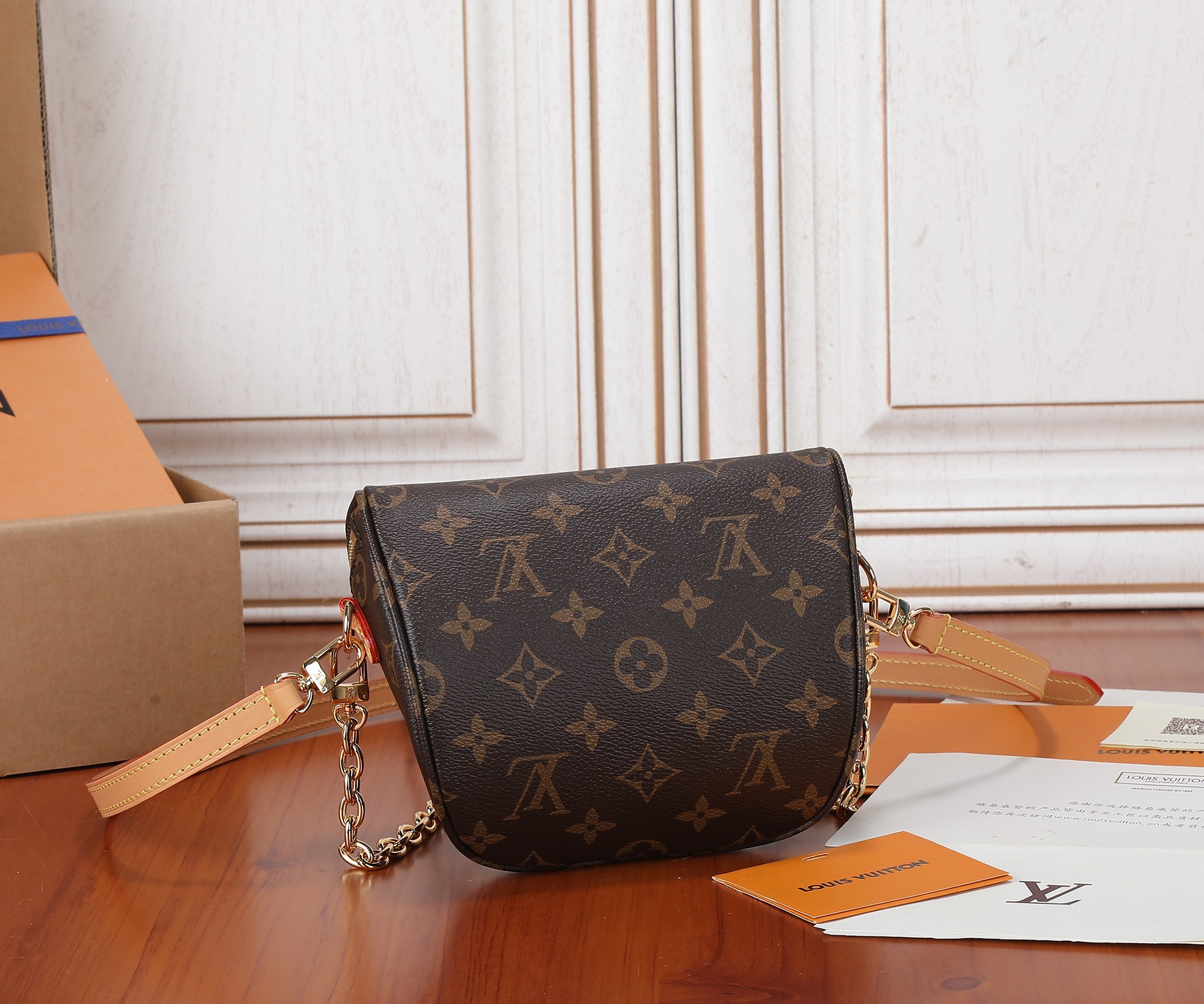Louis Vuitton Mini Bumbag Monogram Canvas Belt Bag, Model M82335 - Image 3