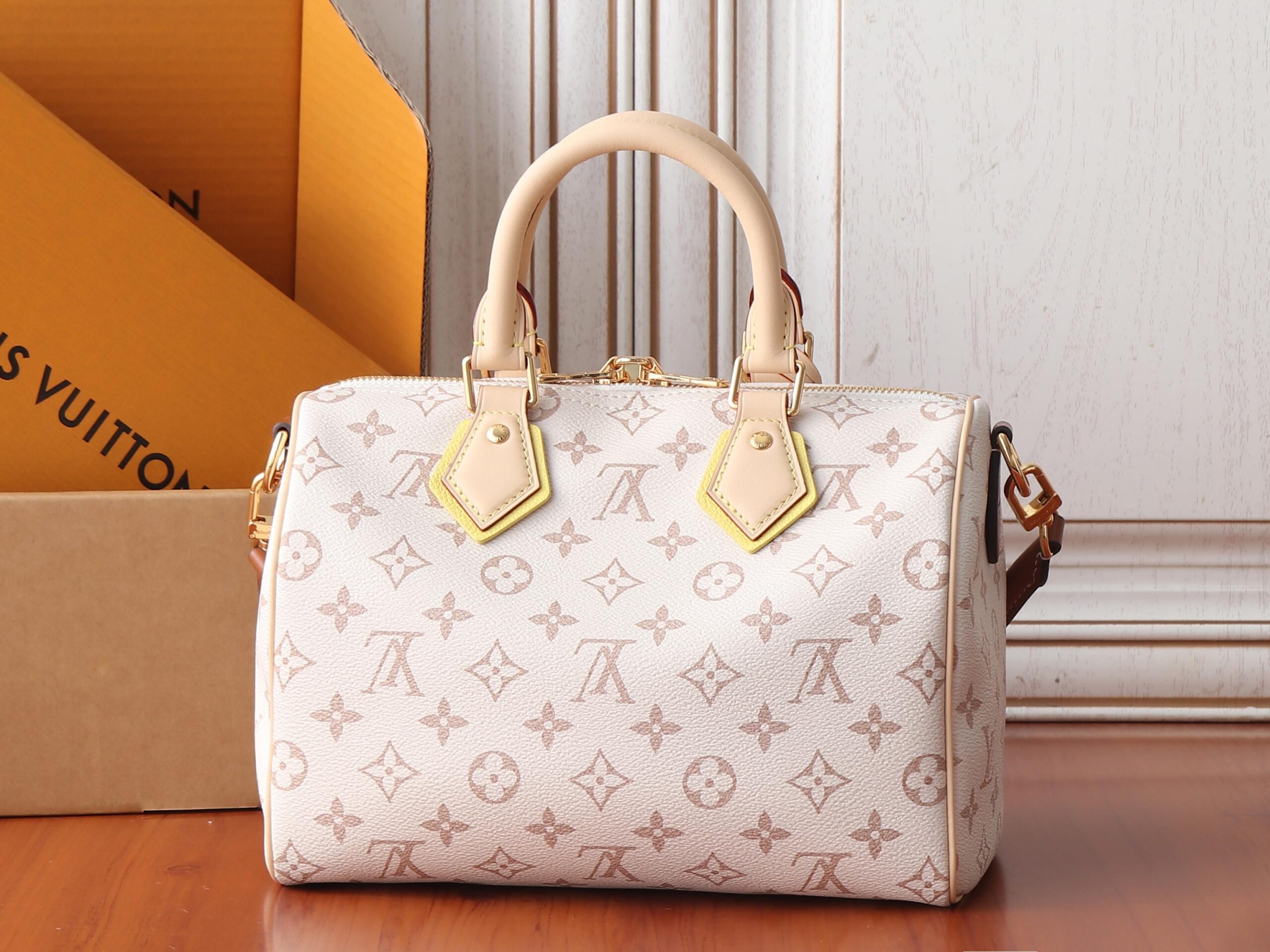 Louis Vuitton LV Crafty Speedy Bandouliere 25 Monogram Dune Handbag - Image 3