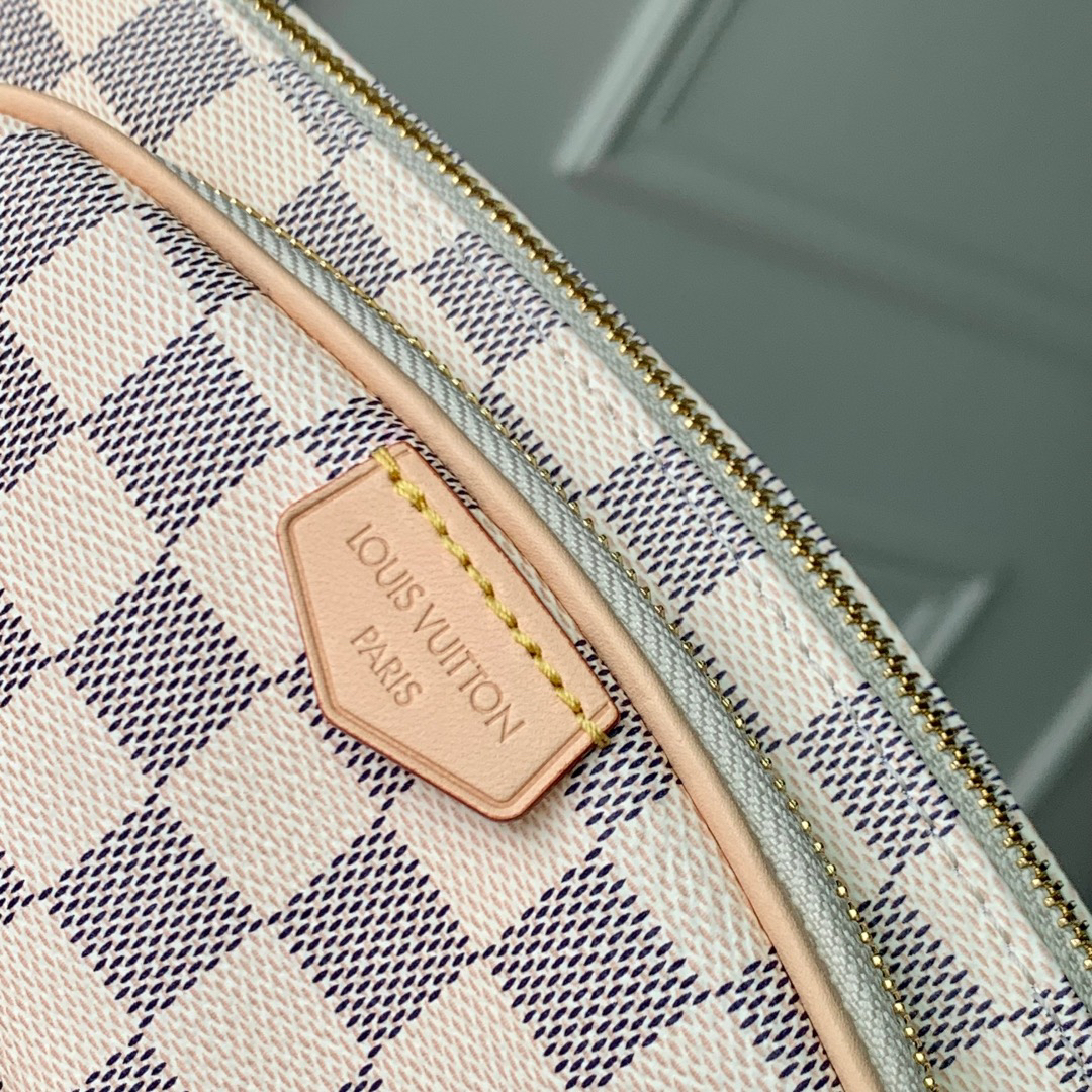 Louis Vuitton Keepit Waist Bag in Damier Azur Canvas - Image 3