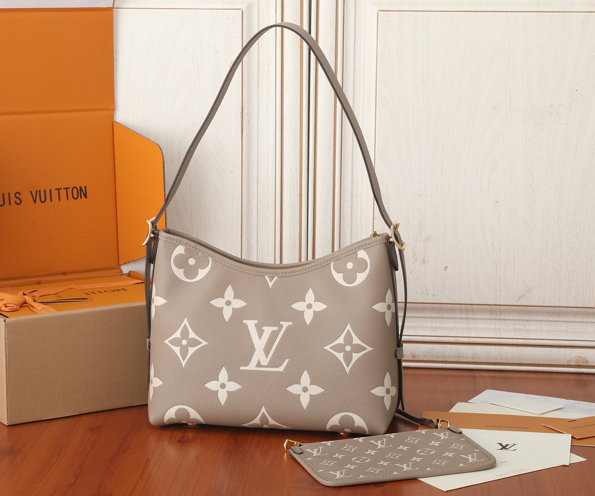 Louis Vuitton CarryAll Small Handbag in Monogram Empreinte Leather - Image 3