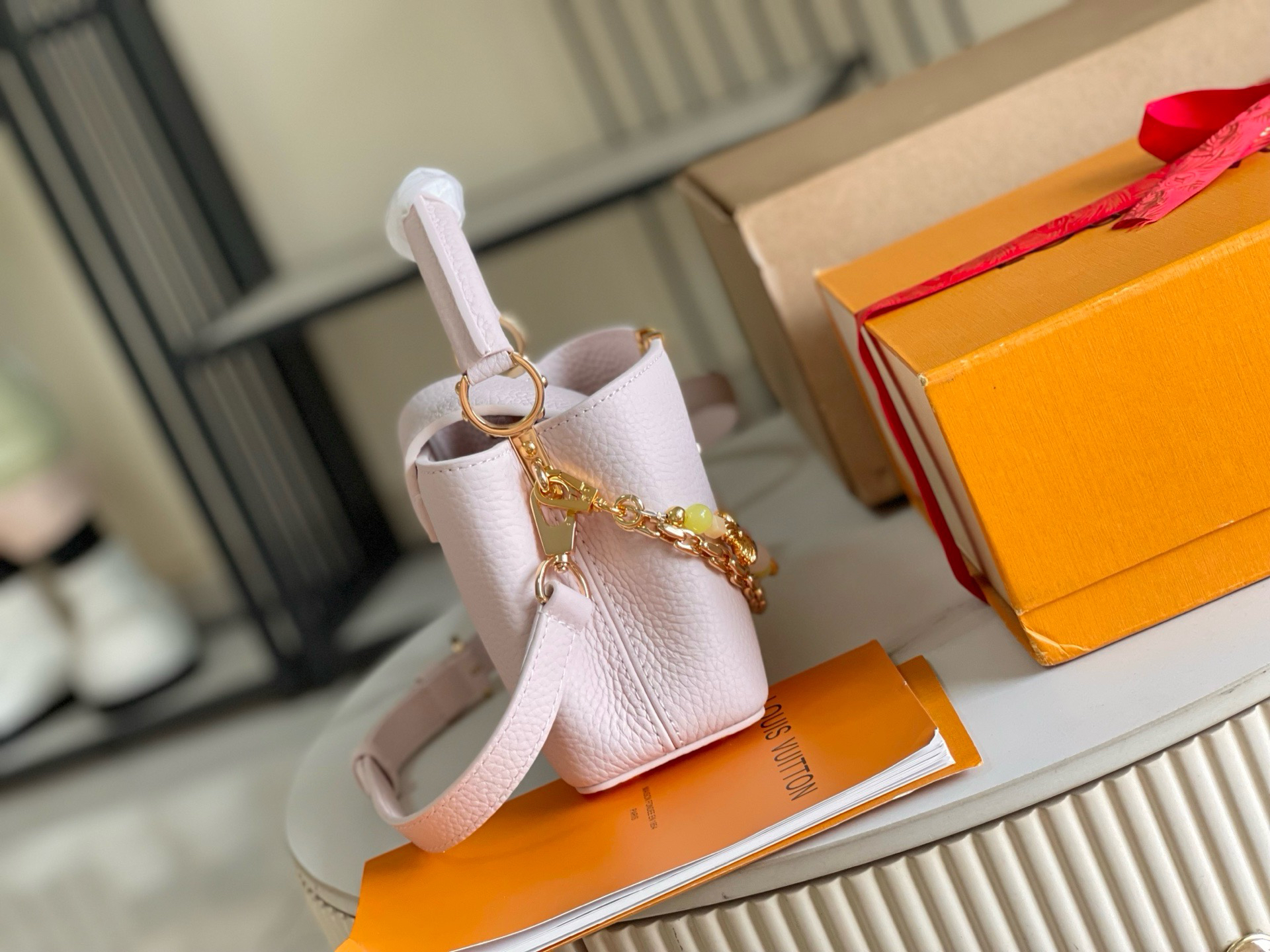 Louis Vuitton Capucines Mini Leather Crossbody Bag - Image 3