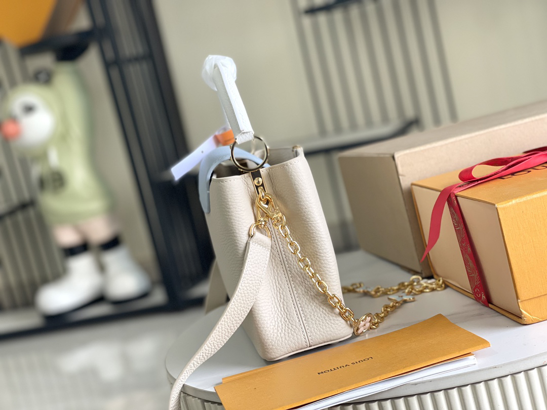 Capucines Mini Handbag in Taurillon Leather - Image 3