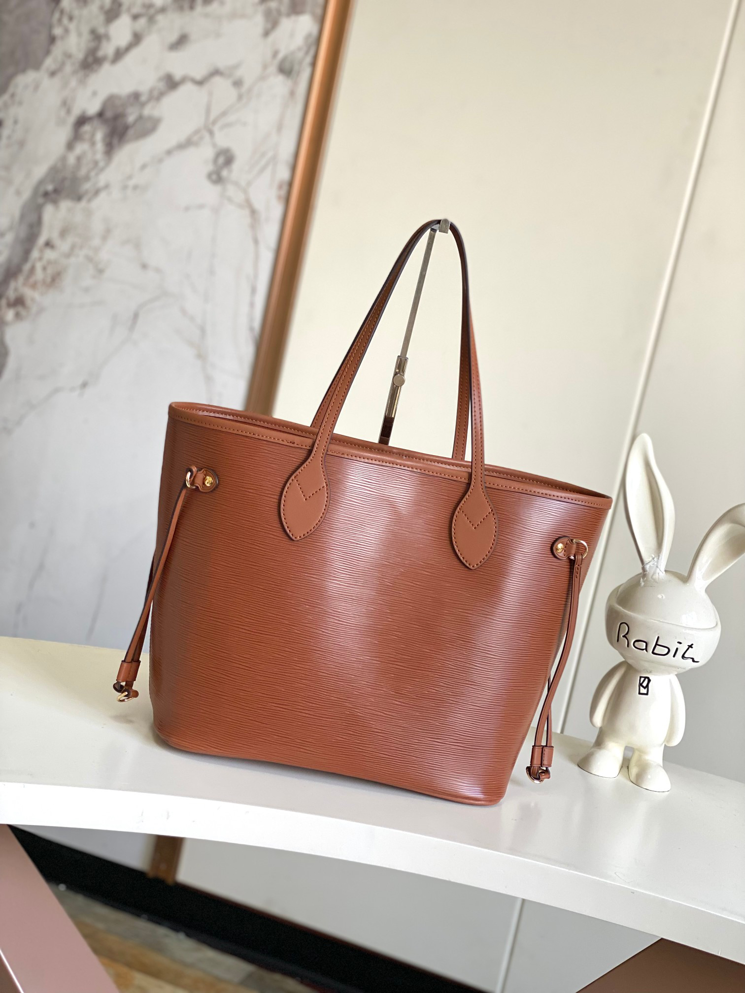 Louis Vuitton Neverfull Medium Tote Bag in Brown Epi Leather - Image 3