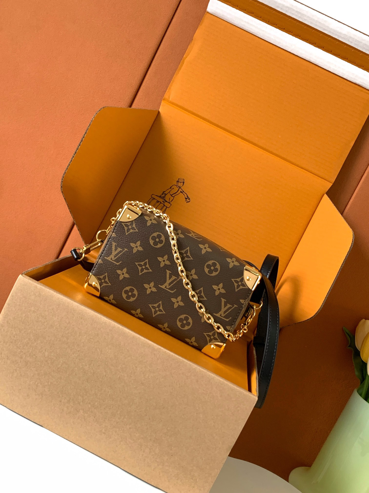 Louis Vuitton Speedy Trunk Crossbody Bag - Image 3