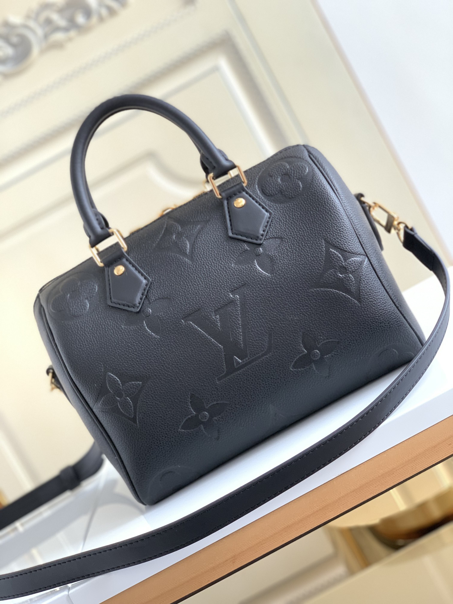 Louis Vuitton Speedy Bandoulière 25 Monogram Empreinte Handbag - Image 3