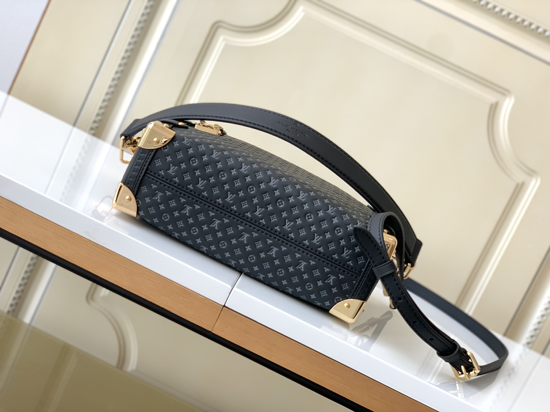 Louis Vuitton Side Trunk Small Crossbody Bag M46358 in Black Monogram Leather - Image 3