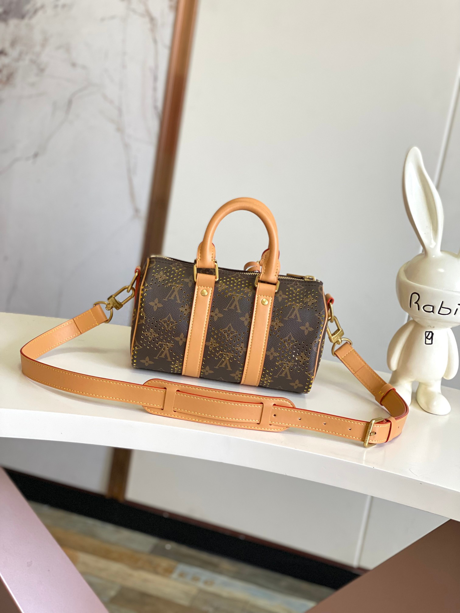 Louis Vuitton Keepall Bandoulière 25 Monogram Grid Shoulder Bag - Image 3