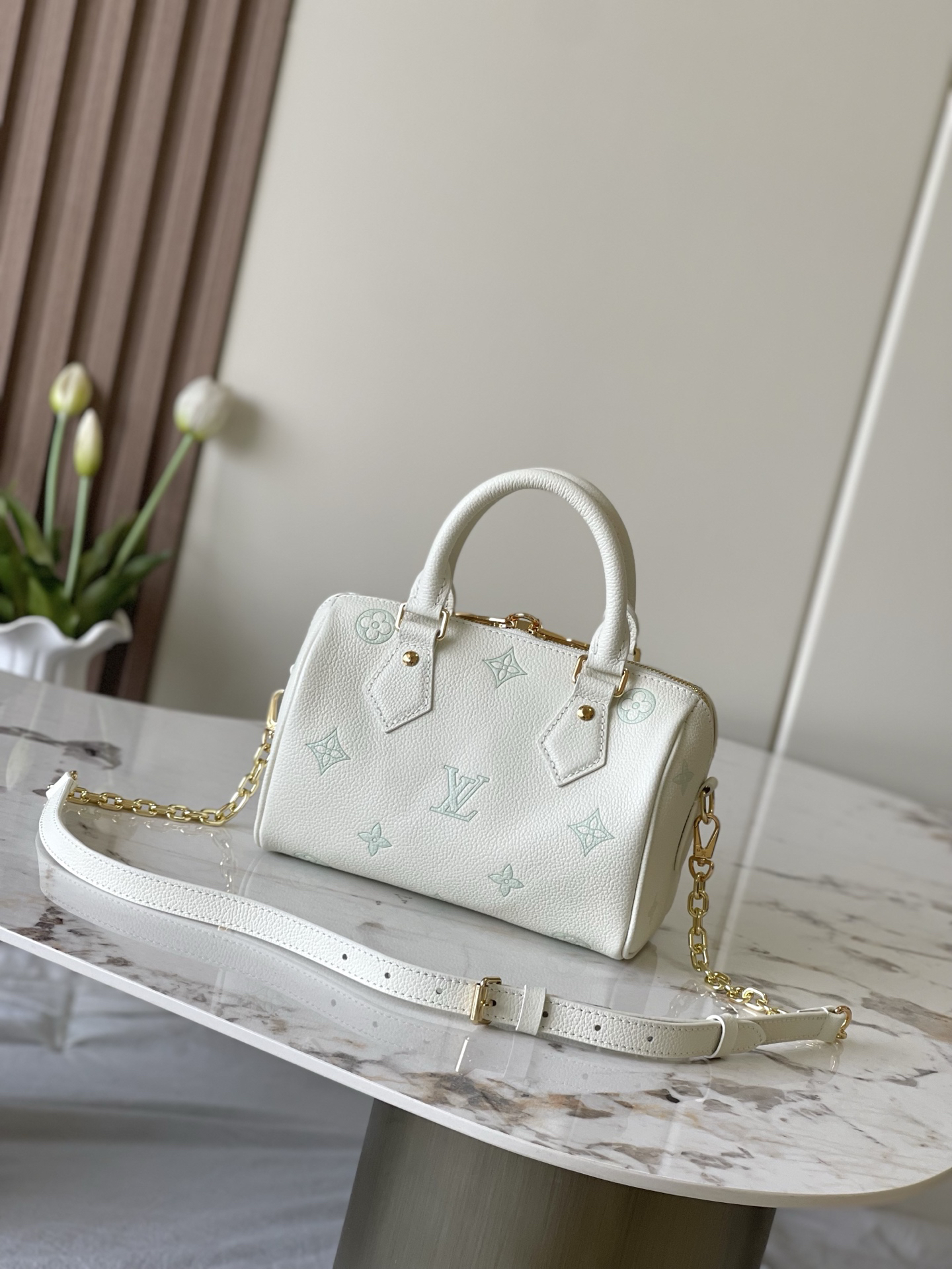 Louis Vuitton Speedy Bandouliere 20 Monogram Empreinte Leather Crossbody Bag - Image 3