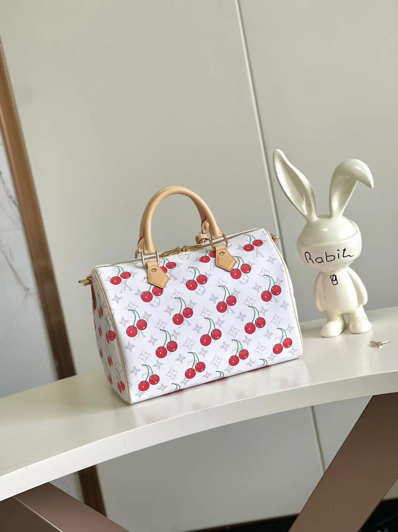 Louis Vuitton Speedy Soft 30 Handbag in Cherry Monogram Canvas - Image 3