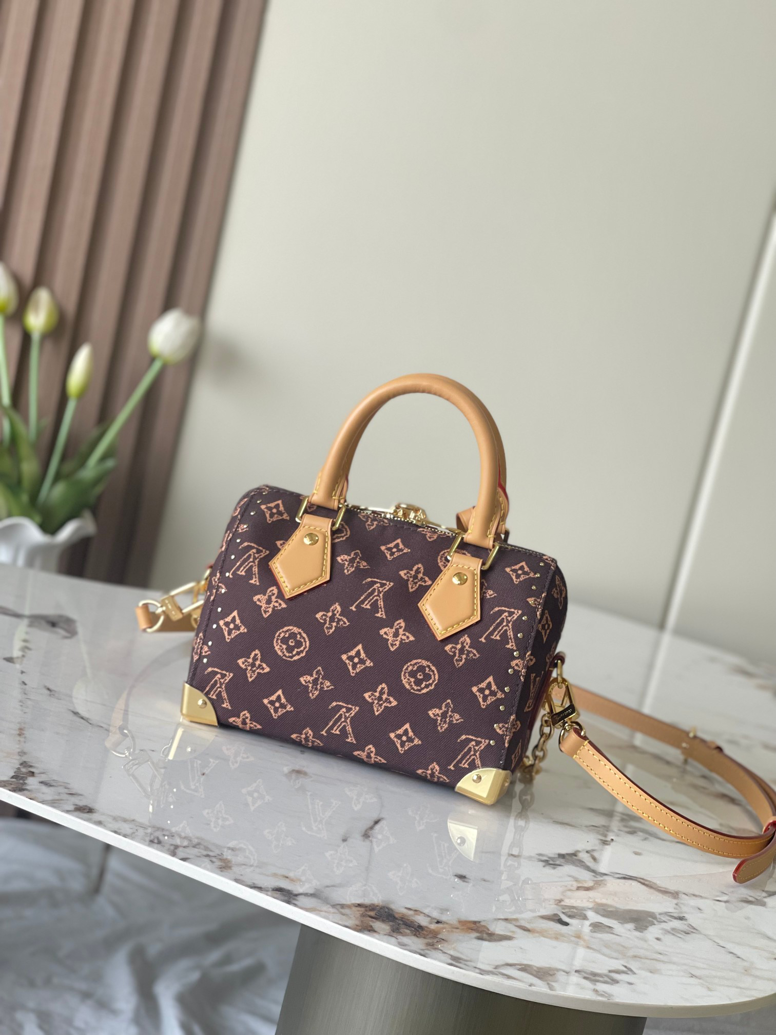 Speedy Trunk 20 Canvas Shoulder Bag - Image 3