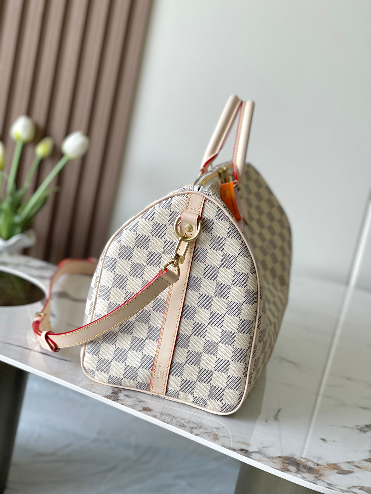 Louis Vuitton Speedy 35 Handbag in Damier Ebene Canvas - Image 3