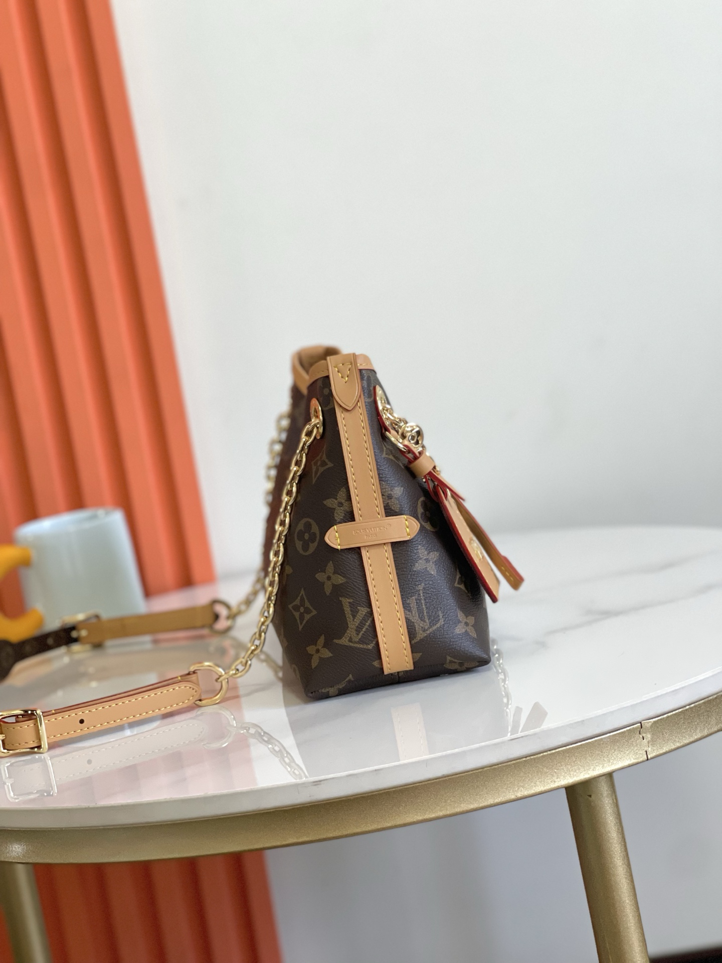 Louis Vuitton CarryAll BB Monogram Canvas Chain Bag - Image 3