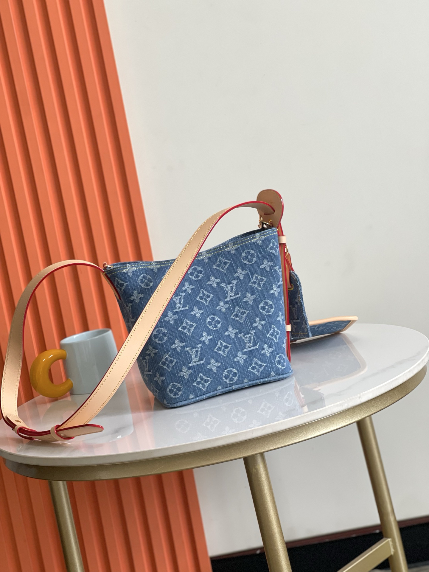 Louis Vuitton M28107 Denim All In BB Bucket Bag - Image 3