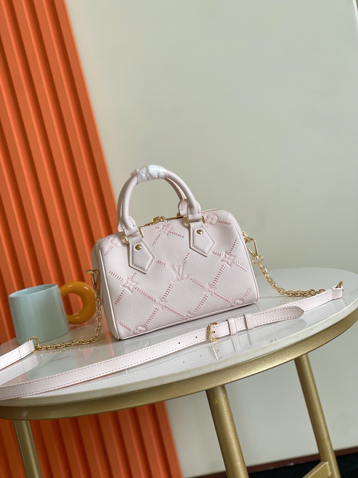 Louis Vuitton Speedy Bandoulière 20 Monogram Empreinte Leather Crossbody Bag - Image 3