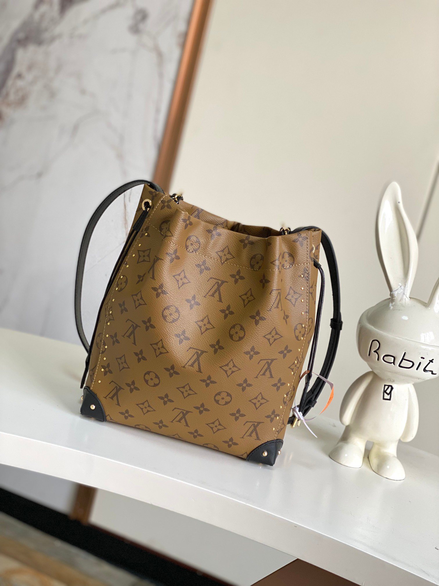 Louis Vuitton Noé Trunk Monogram Reverse Canvas Shoulder Bag - Image 3