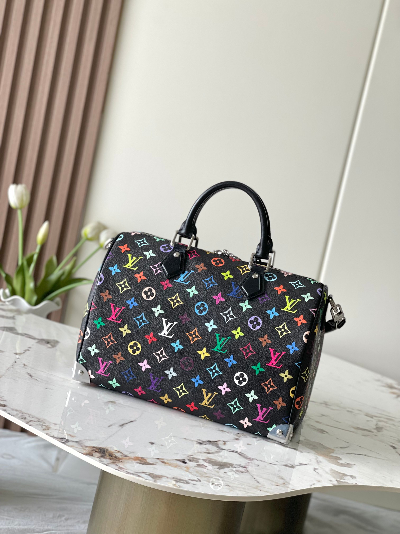 Louis Vuitton Speedy Soft 30 Handbag in Multicolor Monogram - Image 3