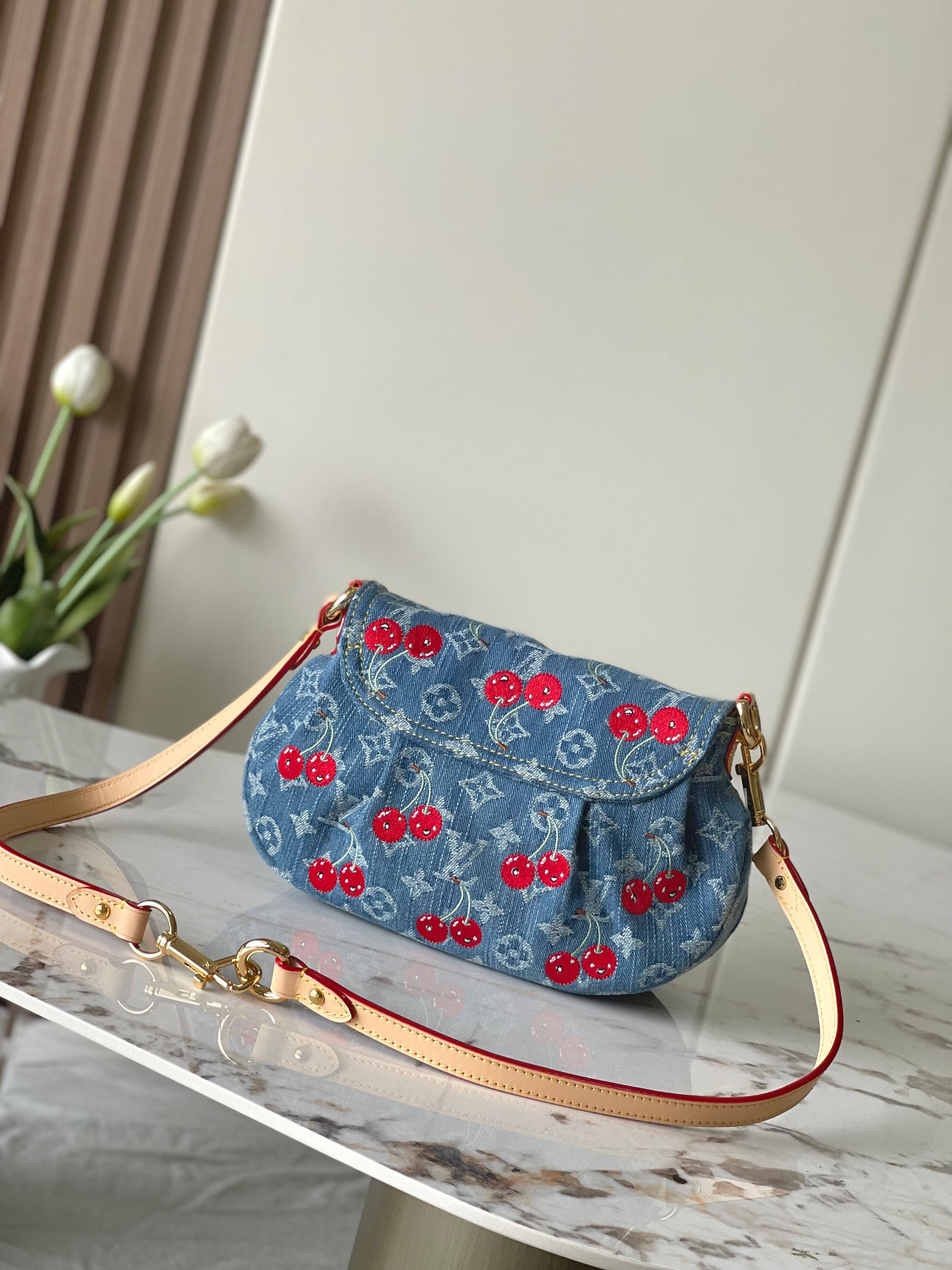 Louis Vuitton x Murakami Sunset Crossbody Bag in Monogram Denim - Image 3