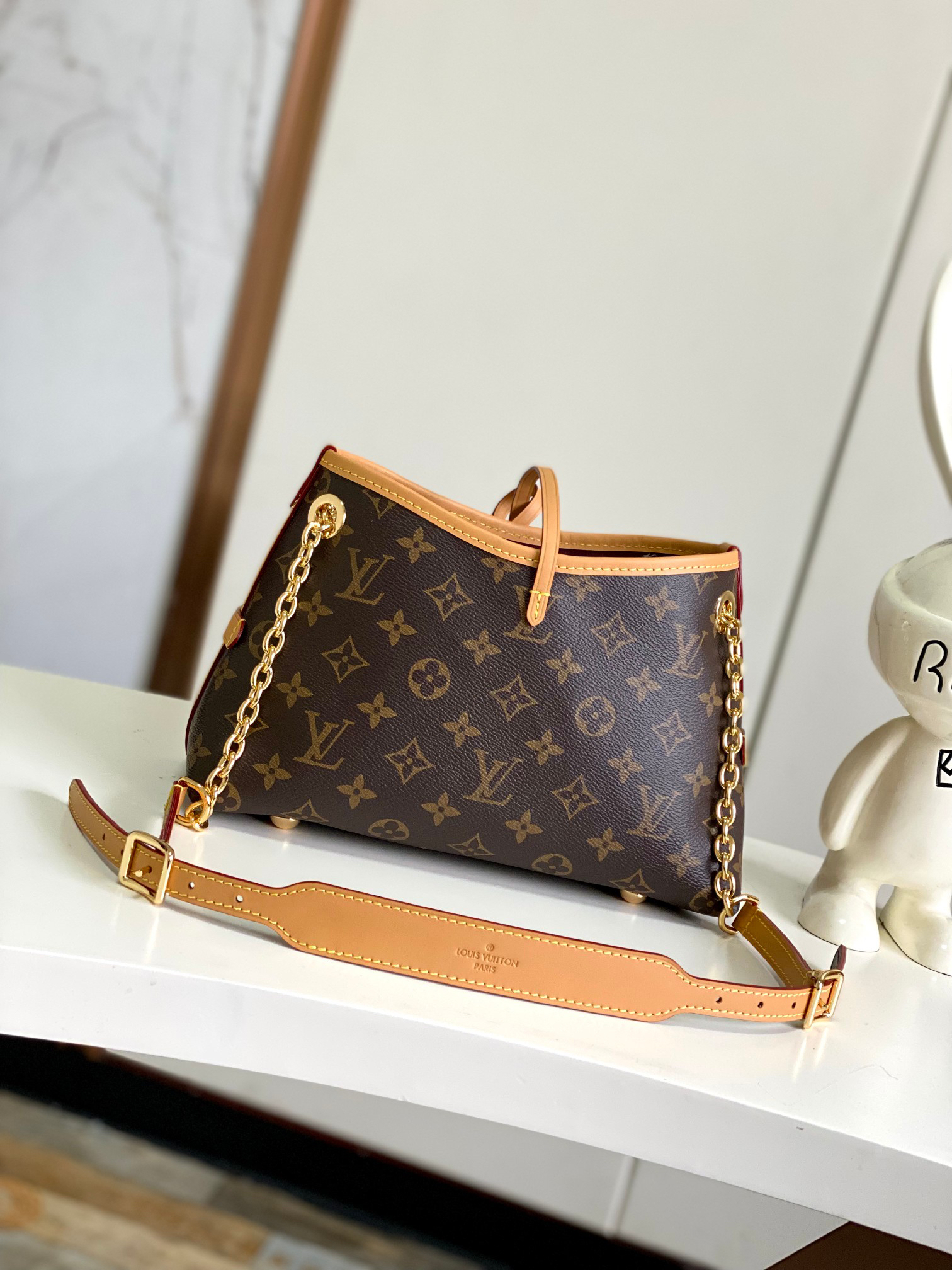 Louis Vuitton CarryAll BB Monogram Canvas Handbag - Image 3