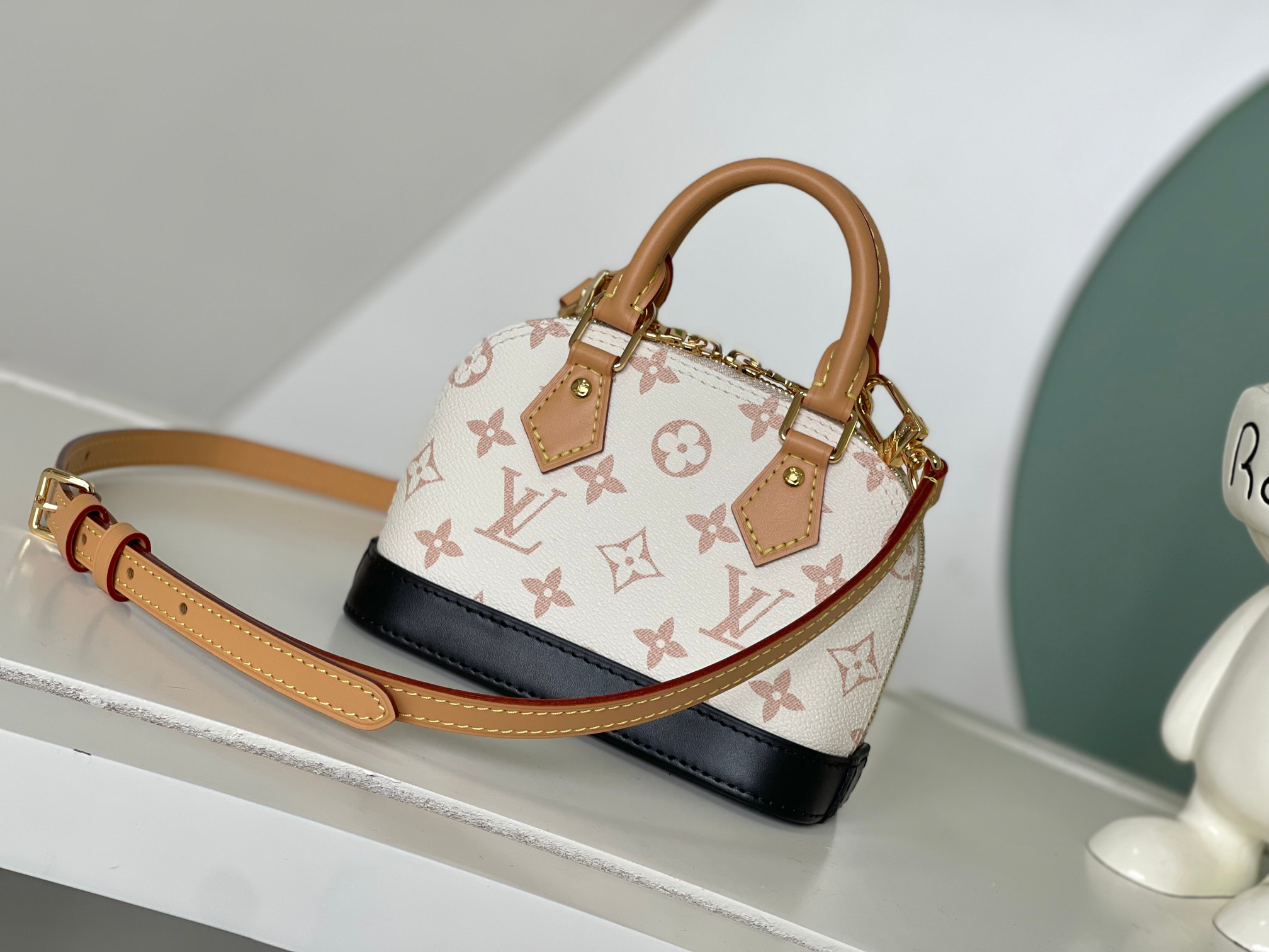 Louis Vuitton Nano Alma Handbag in Monogram Dune Canvas - Image 3