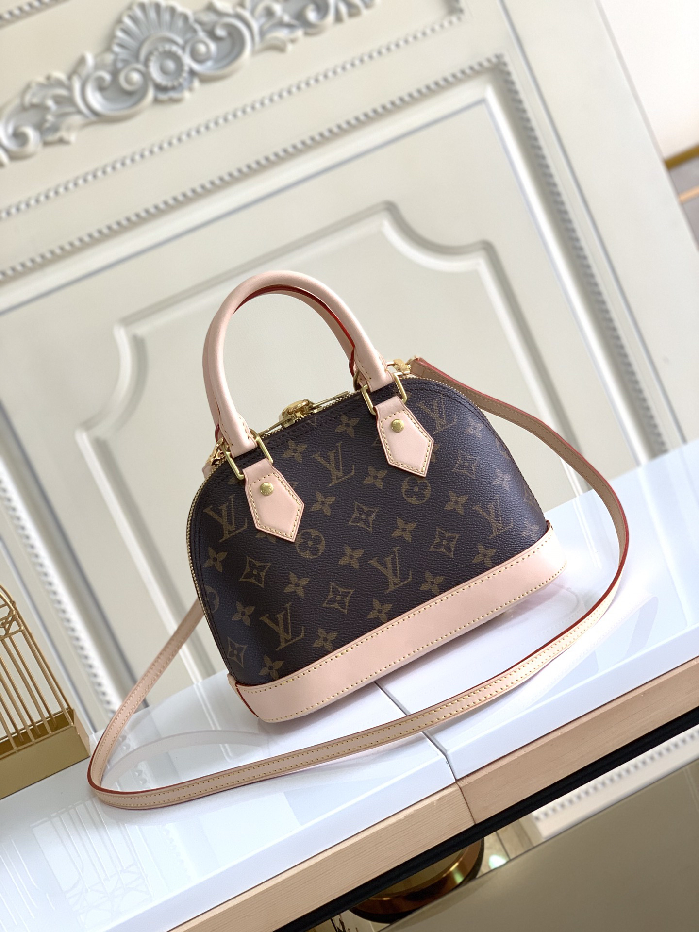 Louis Vuitton Alma Monogram Crossbody Bag M53152 - Image 3