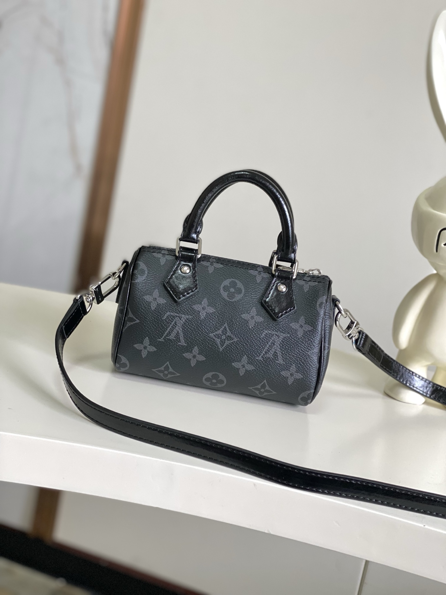 Louis Vuitton Nano Speedy Monogram Eclipse Crossbody Bag M26573 - Image 3