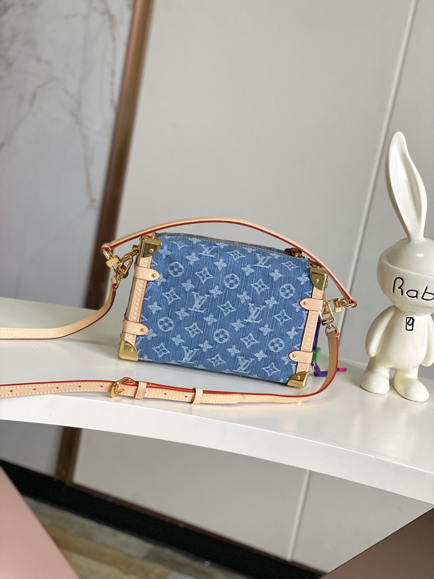 Louis Vuitton Side Trunk Denim Rendez-Vous Medium Shoulder Bag - Image 3