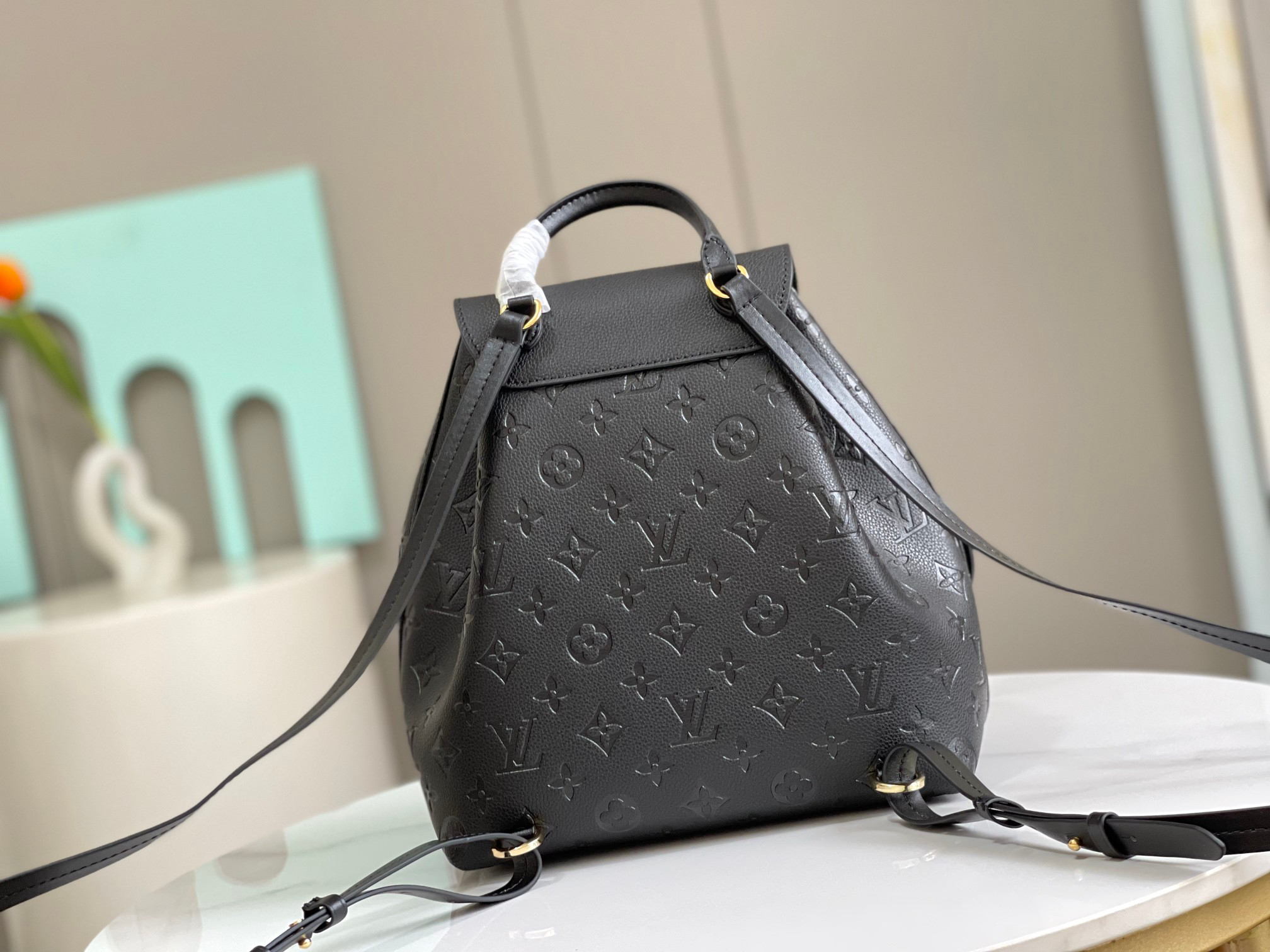 Louis Vuitton Montsouris 45205 Monogram Empreinte Leather Backpack - Image 3