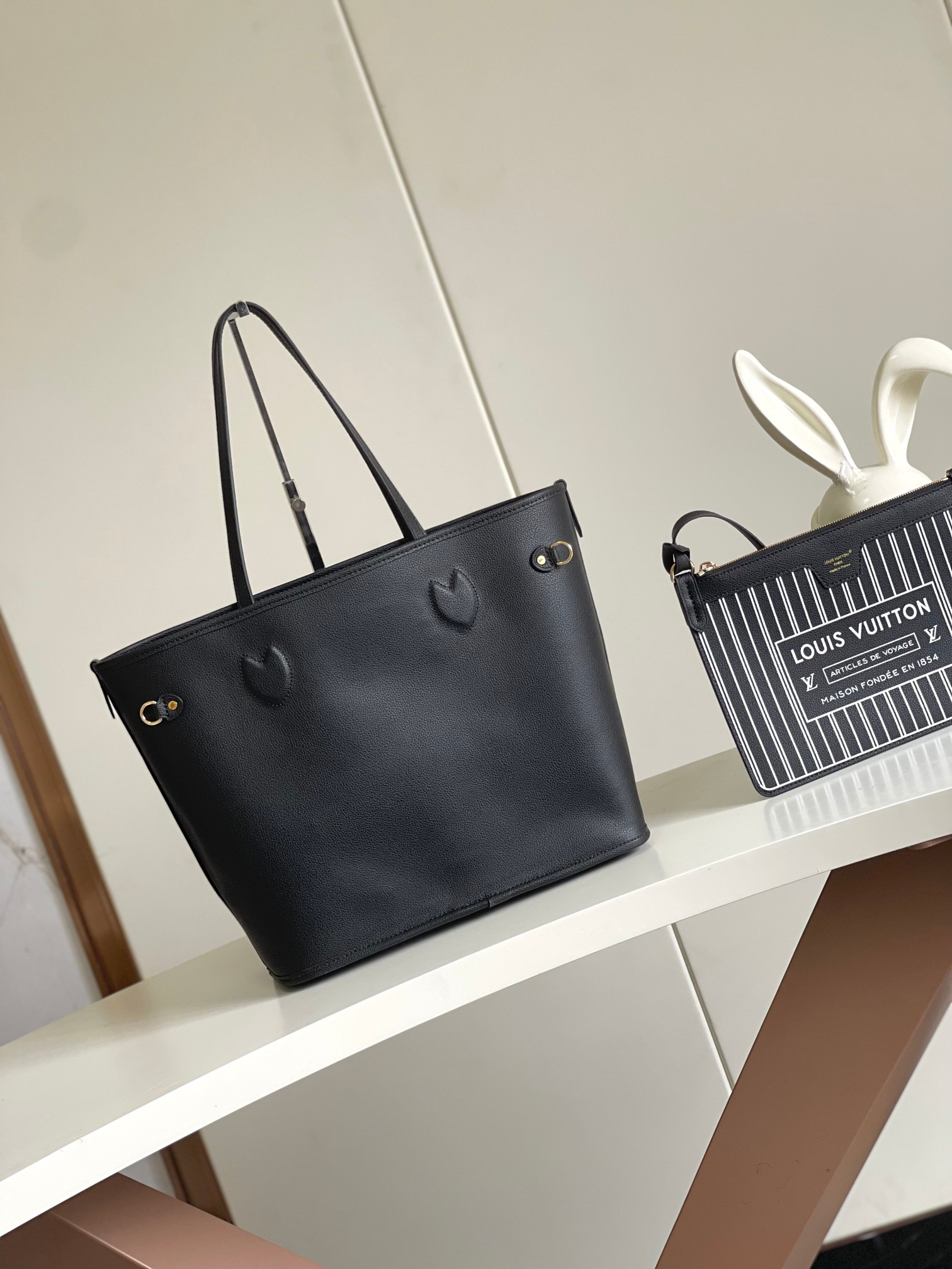 Louis Vuitton Neverfull MM Tote Bag in Damier Azur Canvas - Image 3