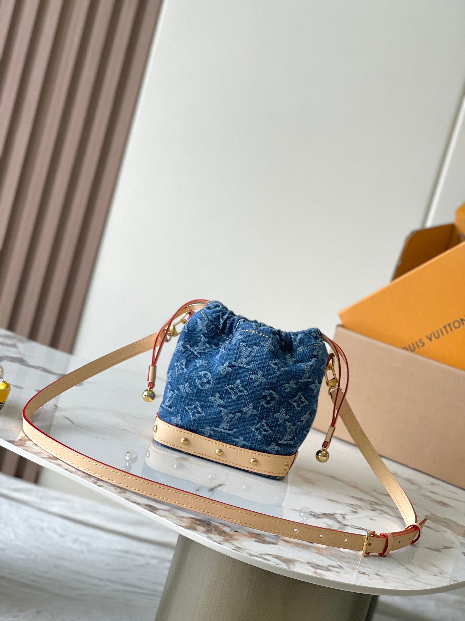 Louis Vuitton Nano Noé Denim Shoulder Bag - Image 3