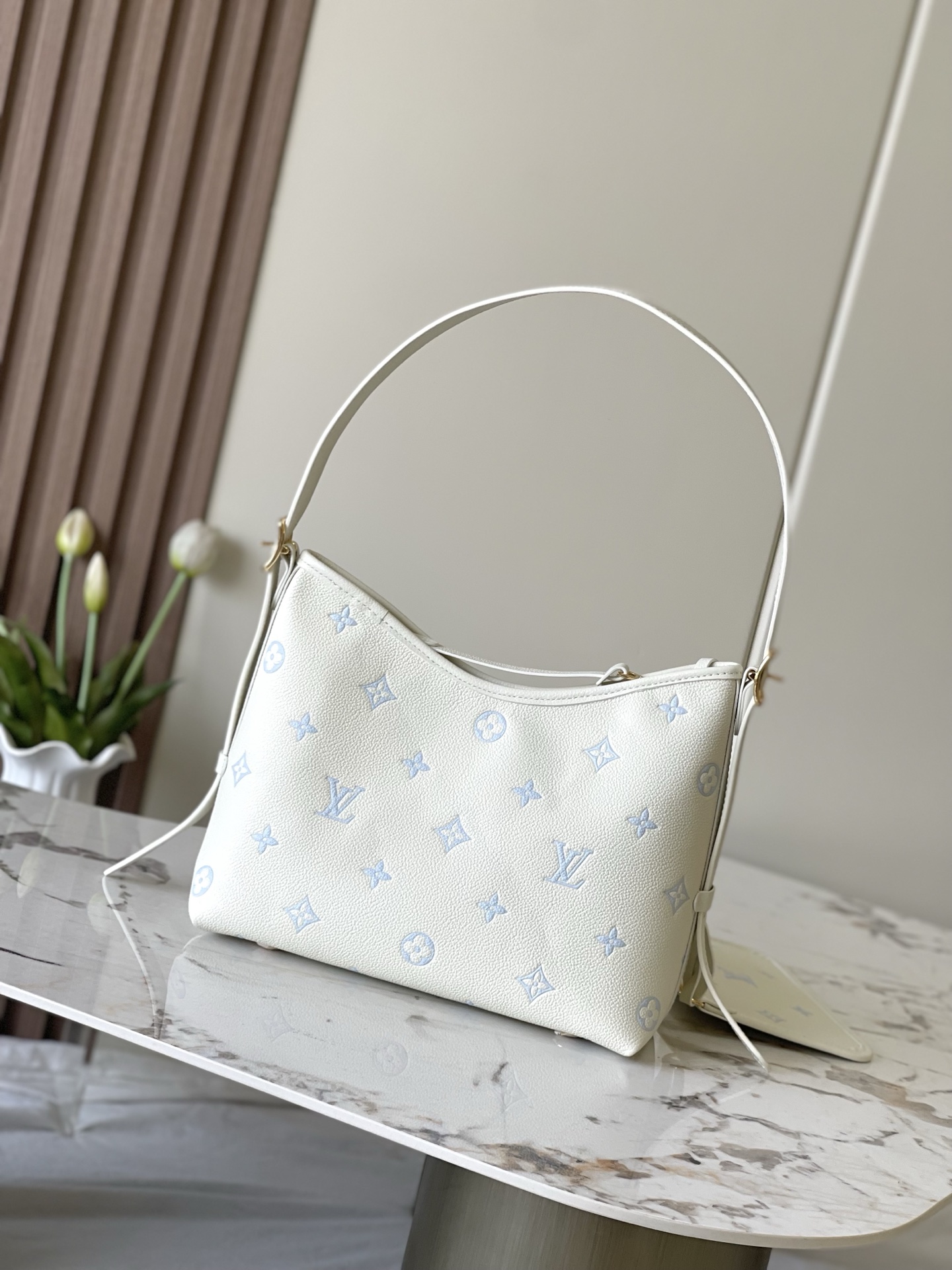 Louis Vuitton CarryAll Small Monogram Empreinte Leather Crossbody Bag - Image 3