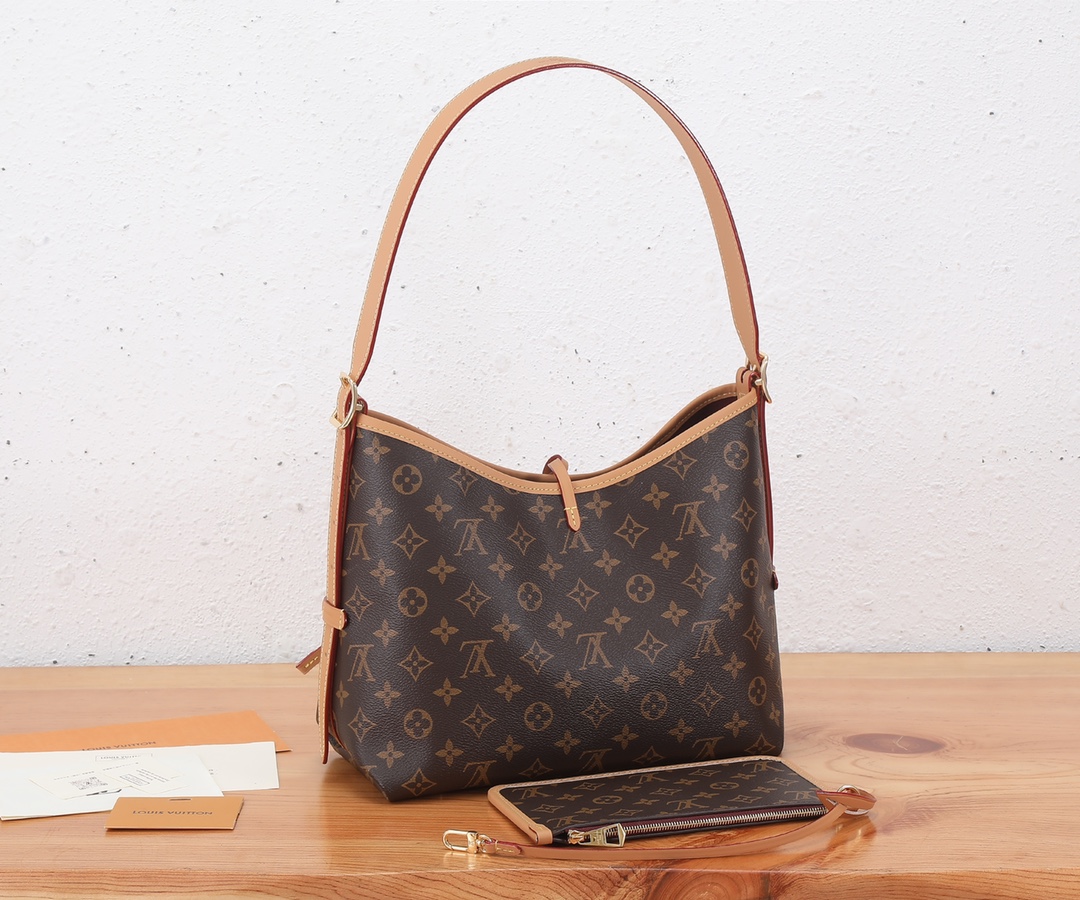 Louis Vuitton CarryAll Small Handbag in Monogram Canvas - Image 3