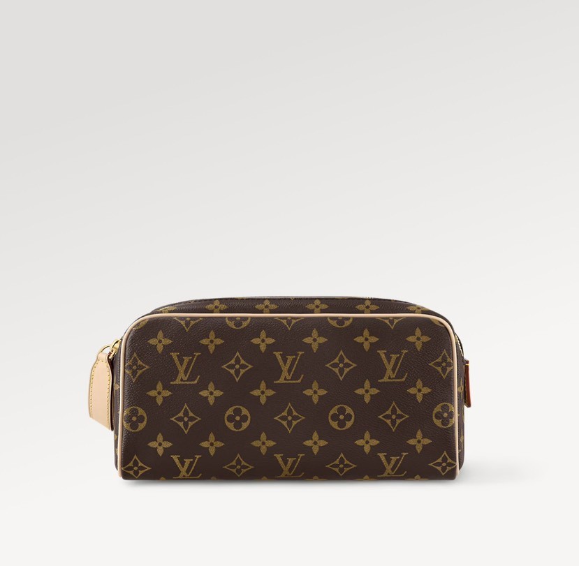 Louis Vuitton Dopp Toiletry Bag in Brown Monogram Canvas - Image 3