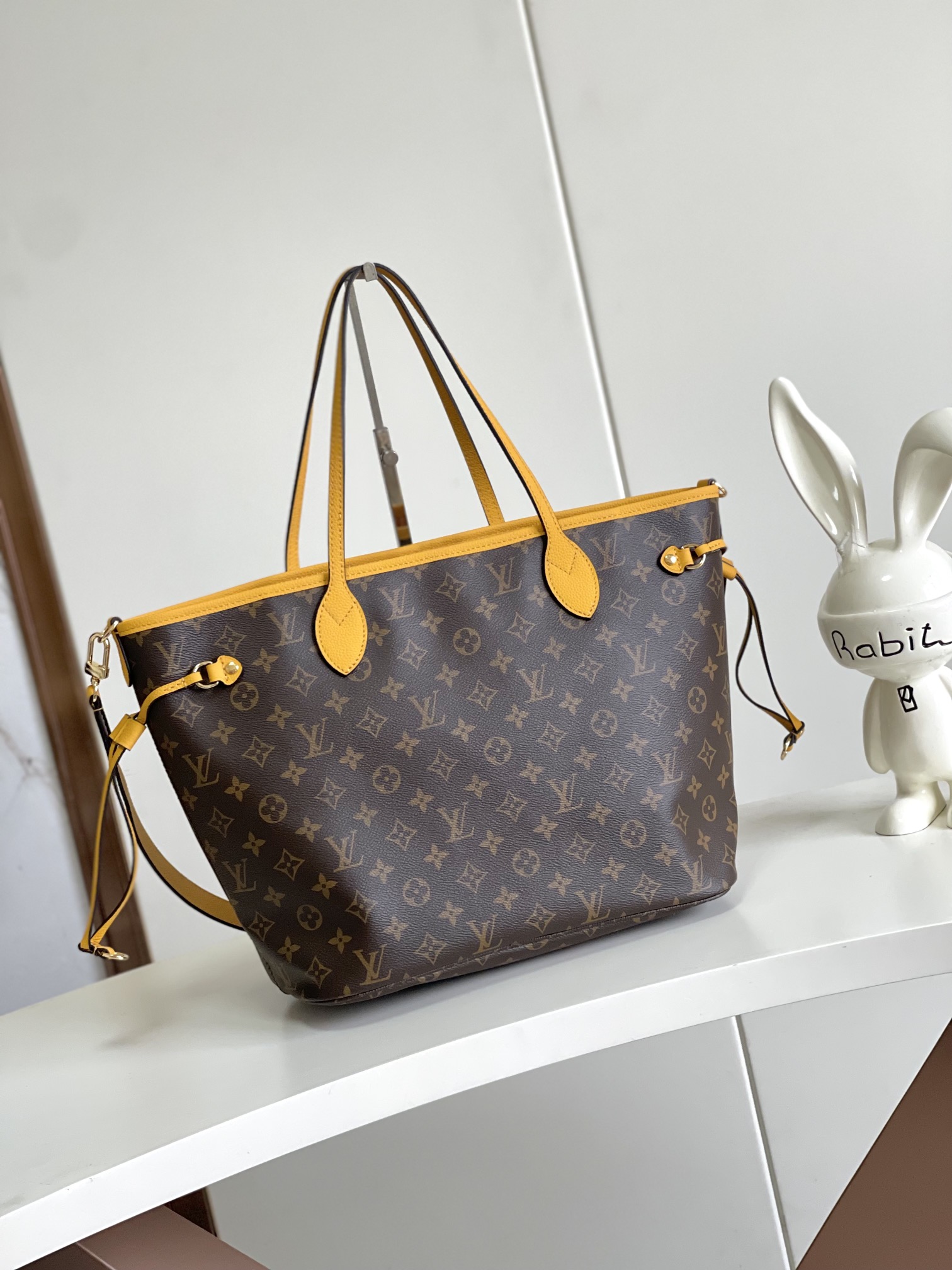Louis Vuitton Neverfull MM Tote Bag in Damier Azur Canvas - Image 3
