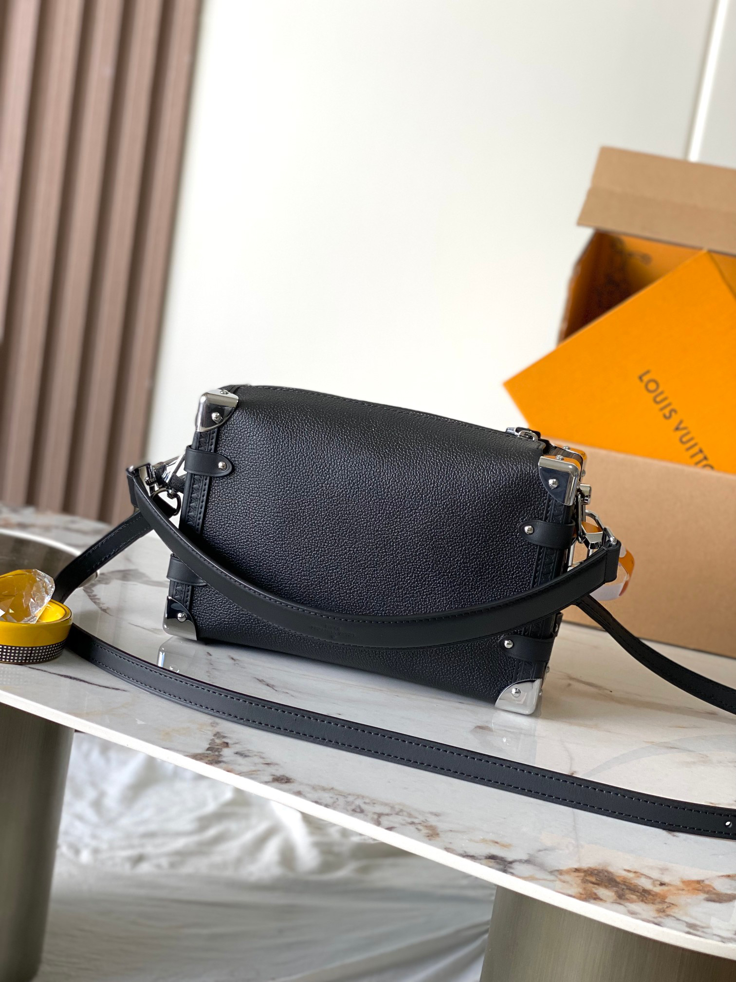 Side Trunk Medium Crossbody Bag - Image 3