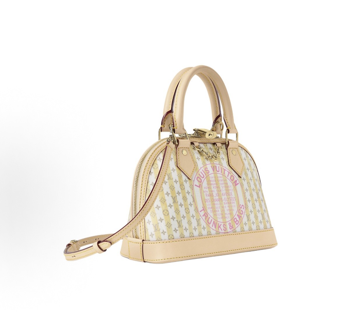 Louis Vuitton Alma BB Multicolor Coated Canvas Crossbody Bag - Image 3