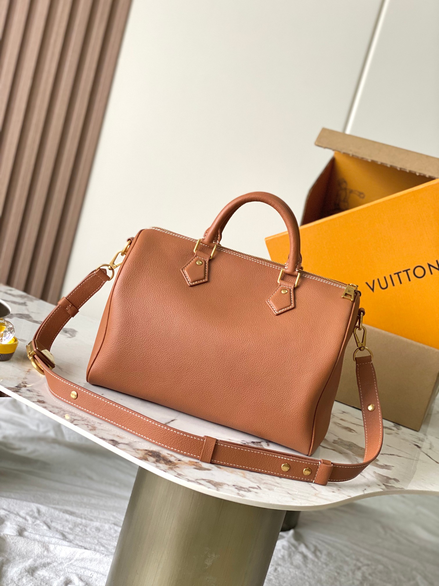 Speedy Soft 30 Lucky Leather Crossbody Bag - Image 3