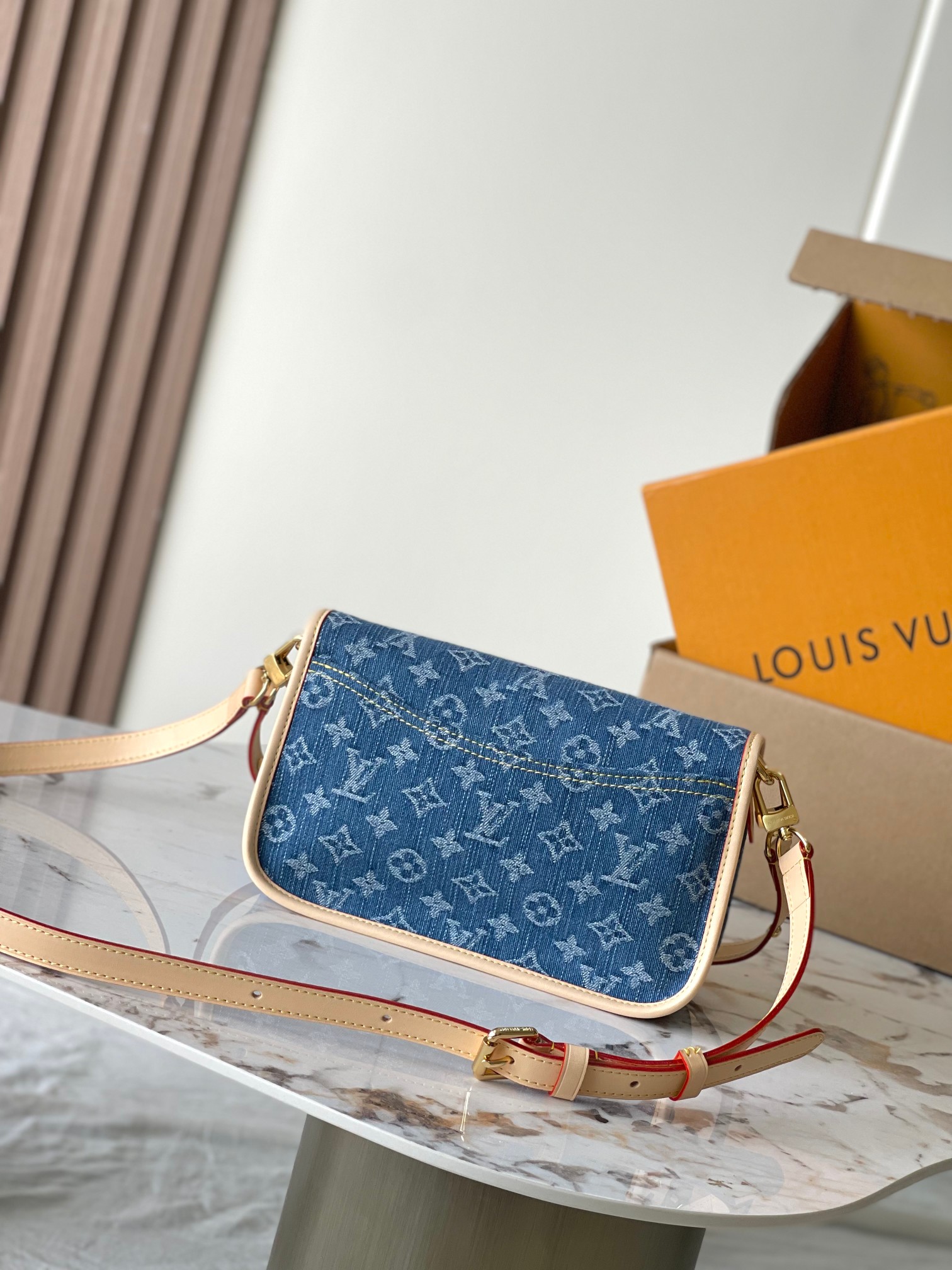 Diane Denim Crossbody Bag M13070 - Image 3