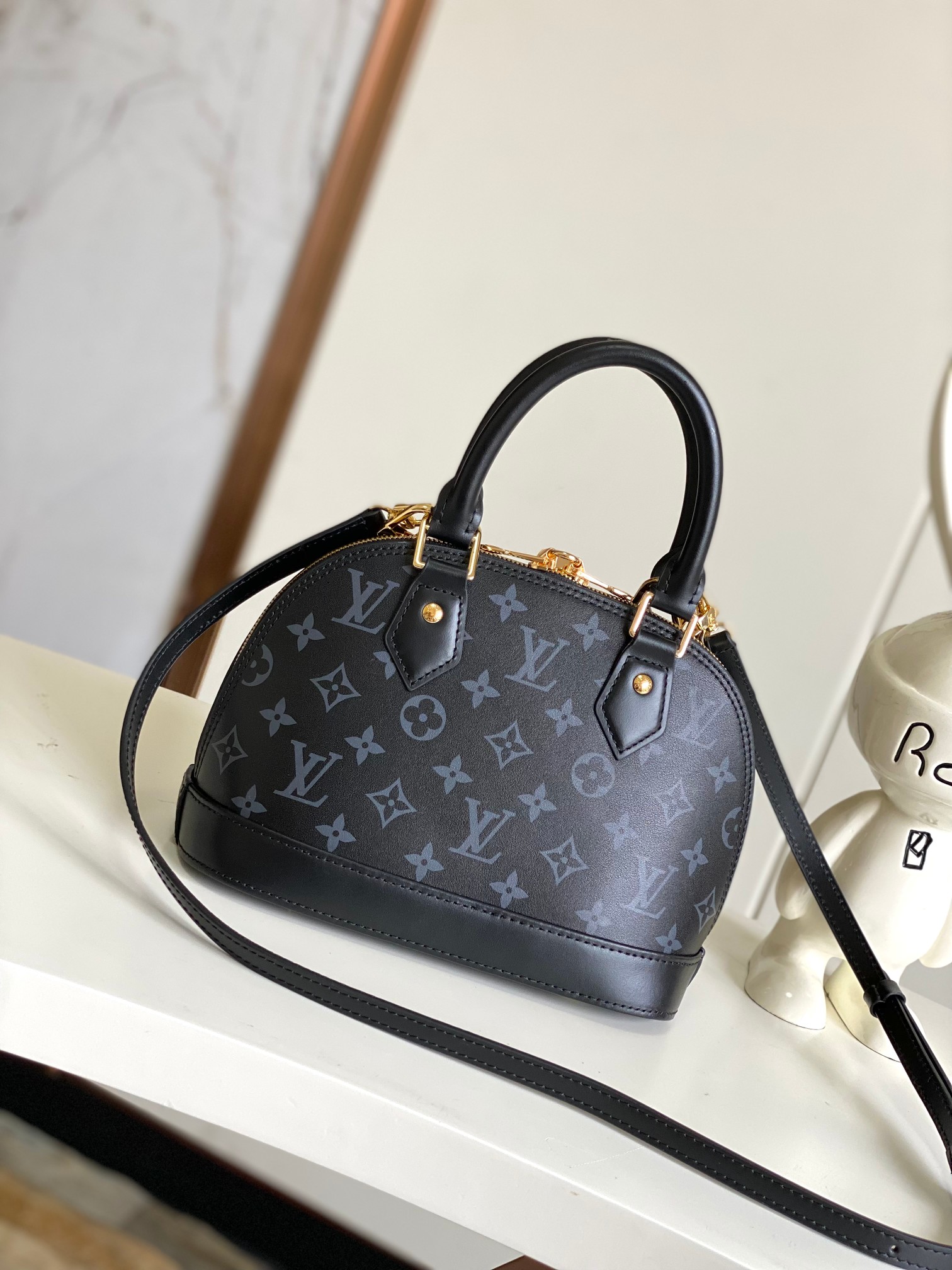 Louis Vuitton Alma BB Handbag in Monogram Ink - Image 3
