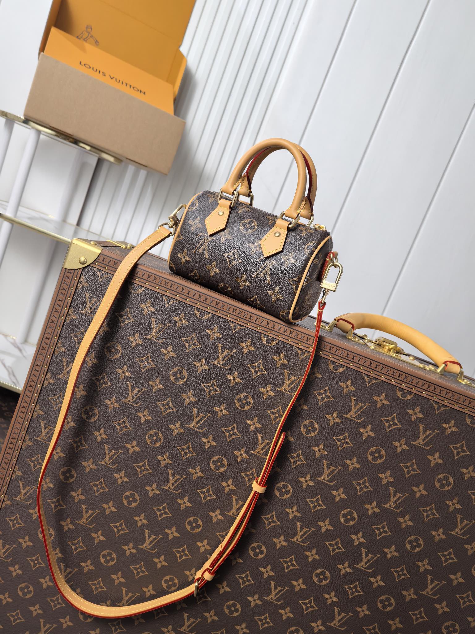 Louis Vuitton Nano Speedy Handbag - Image 3