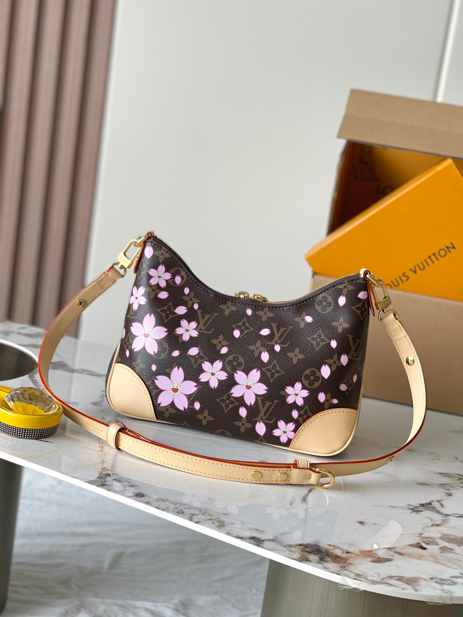 Louis Vuitton x Takashi Murakami Boulogne Small Crossbody Bag - Image 3