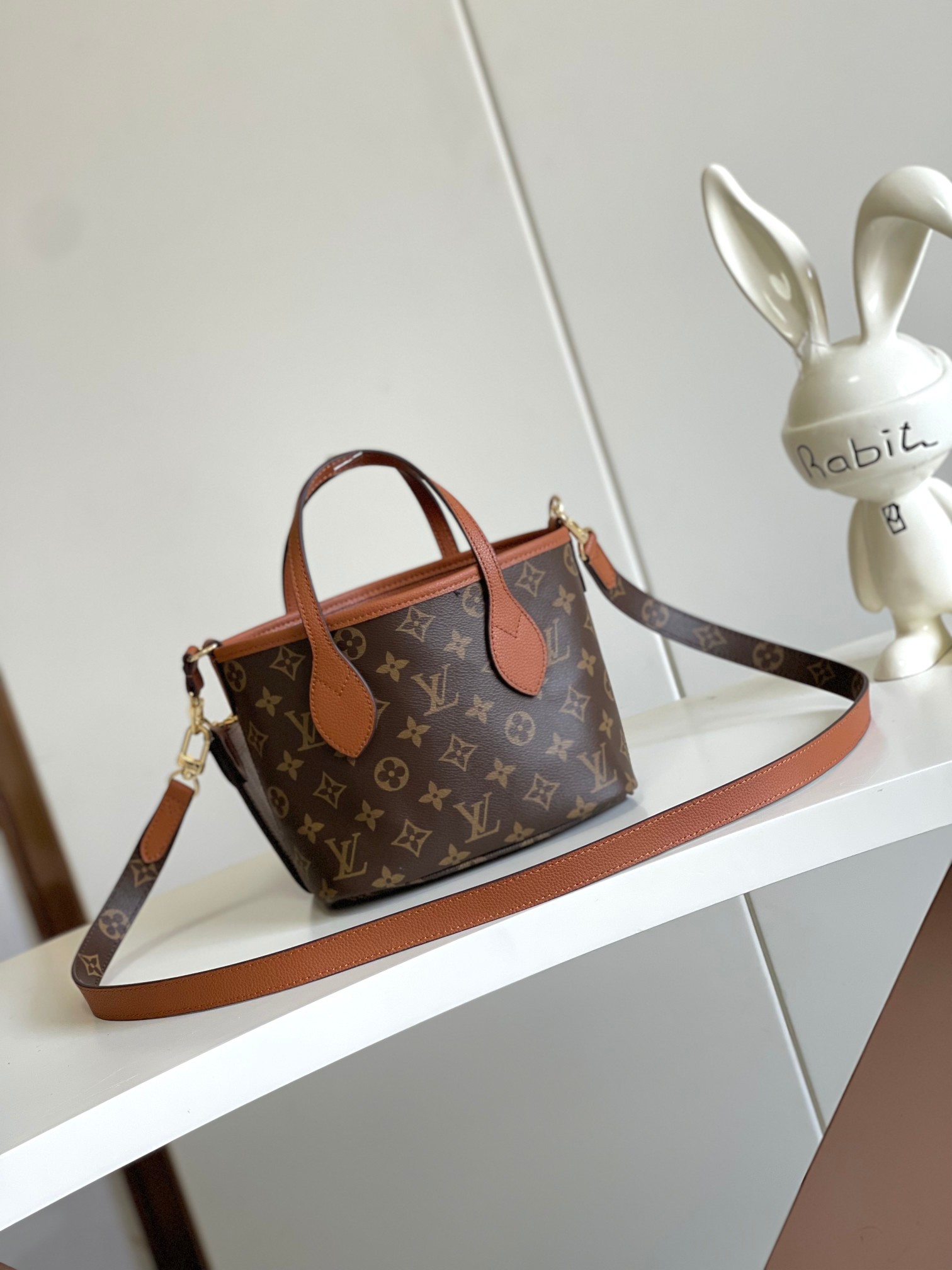 Louis Vuitton Neverfull BB Tote Bag in Damier Azur Canvas - Image 3