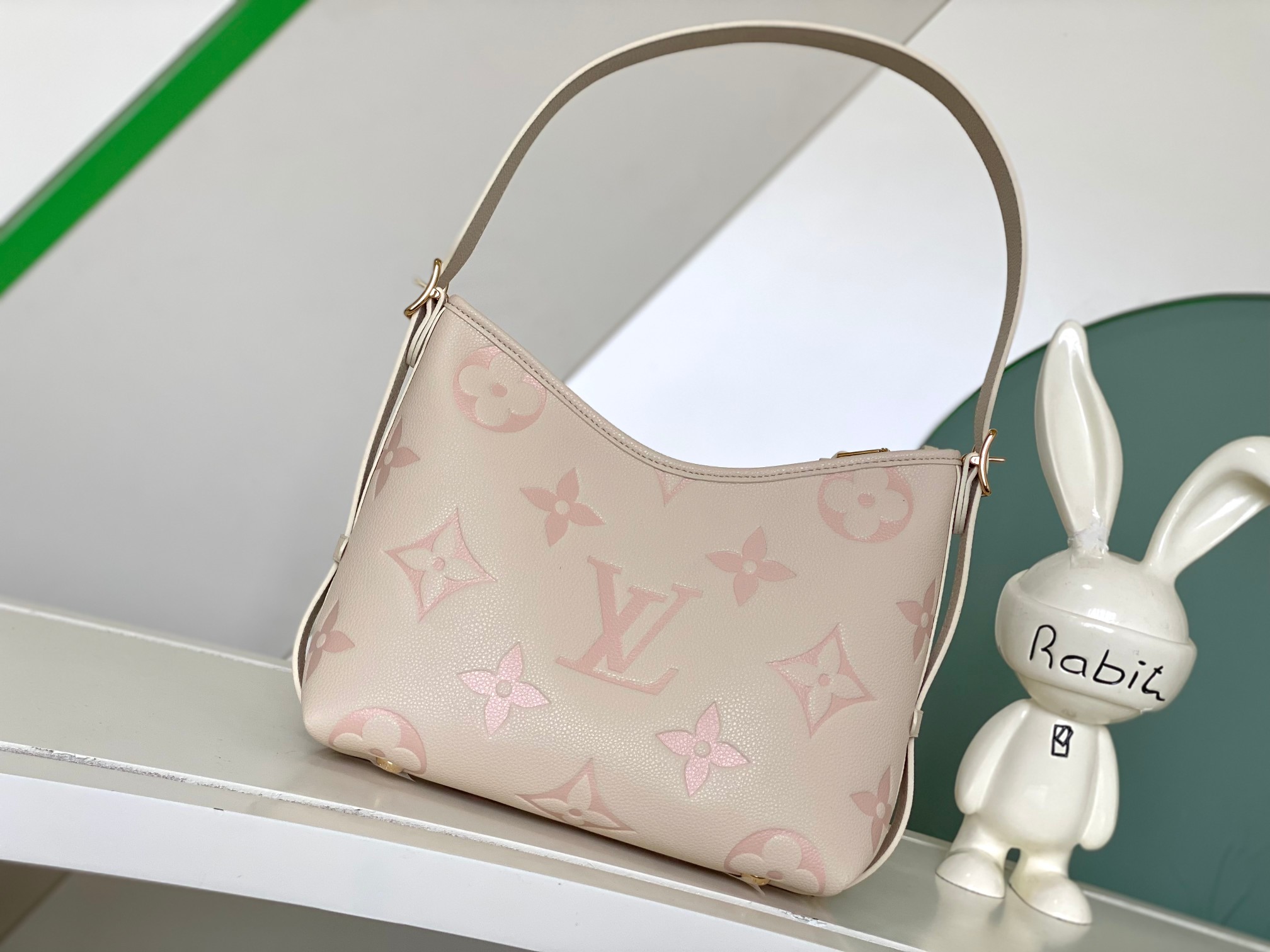 Louis Vuitton CarryAll PM Handbag in Monogram Empreinte Leather, M24141, White - Image 3