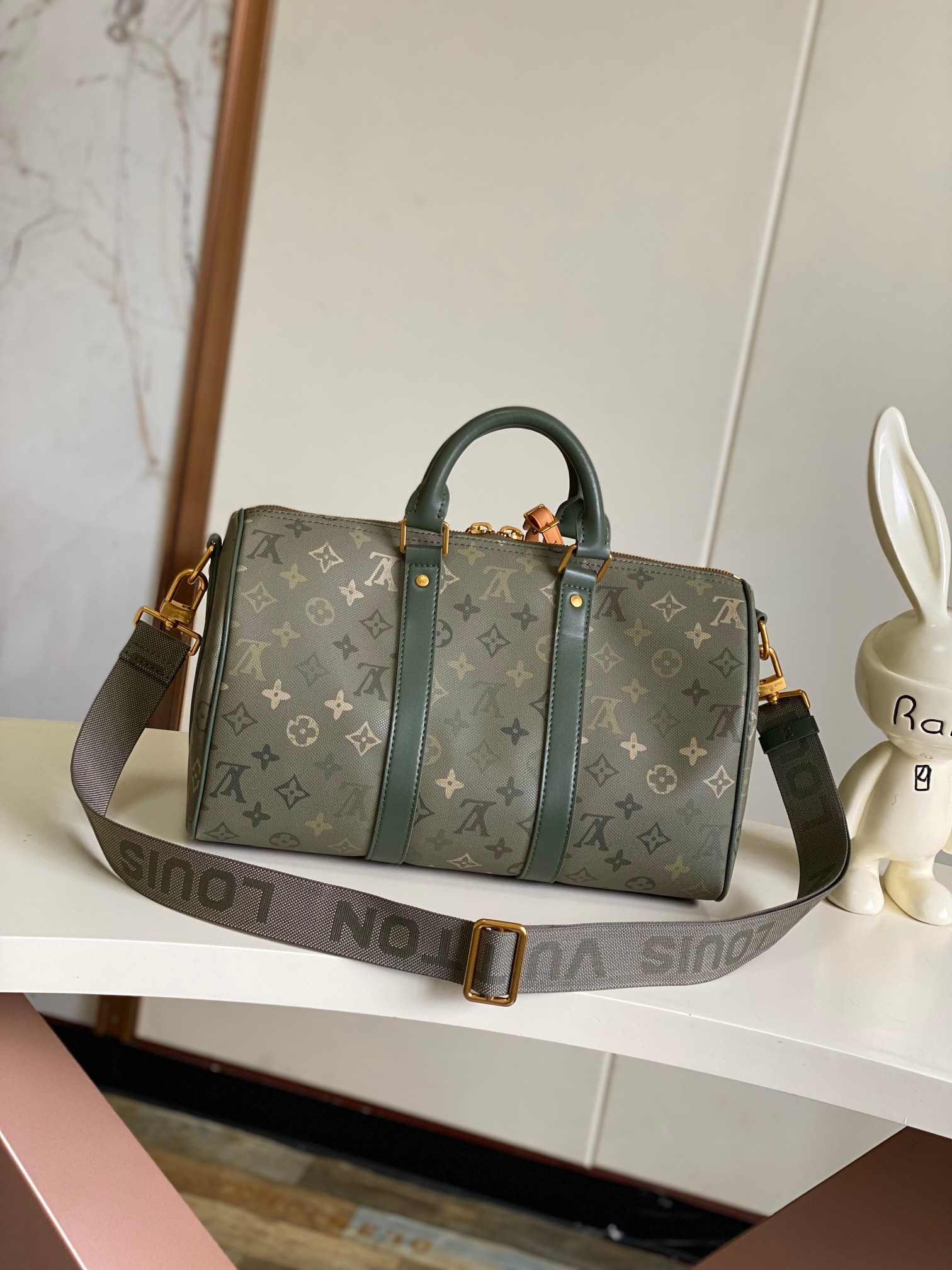 Louis Vuitton Keepall Bandoulière 35 Monogram Surplus Travel Bag - Image 3