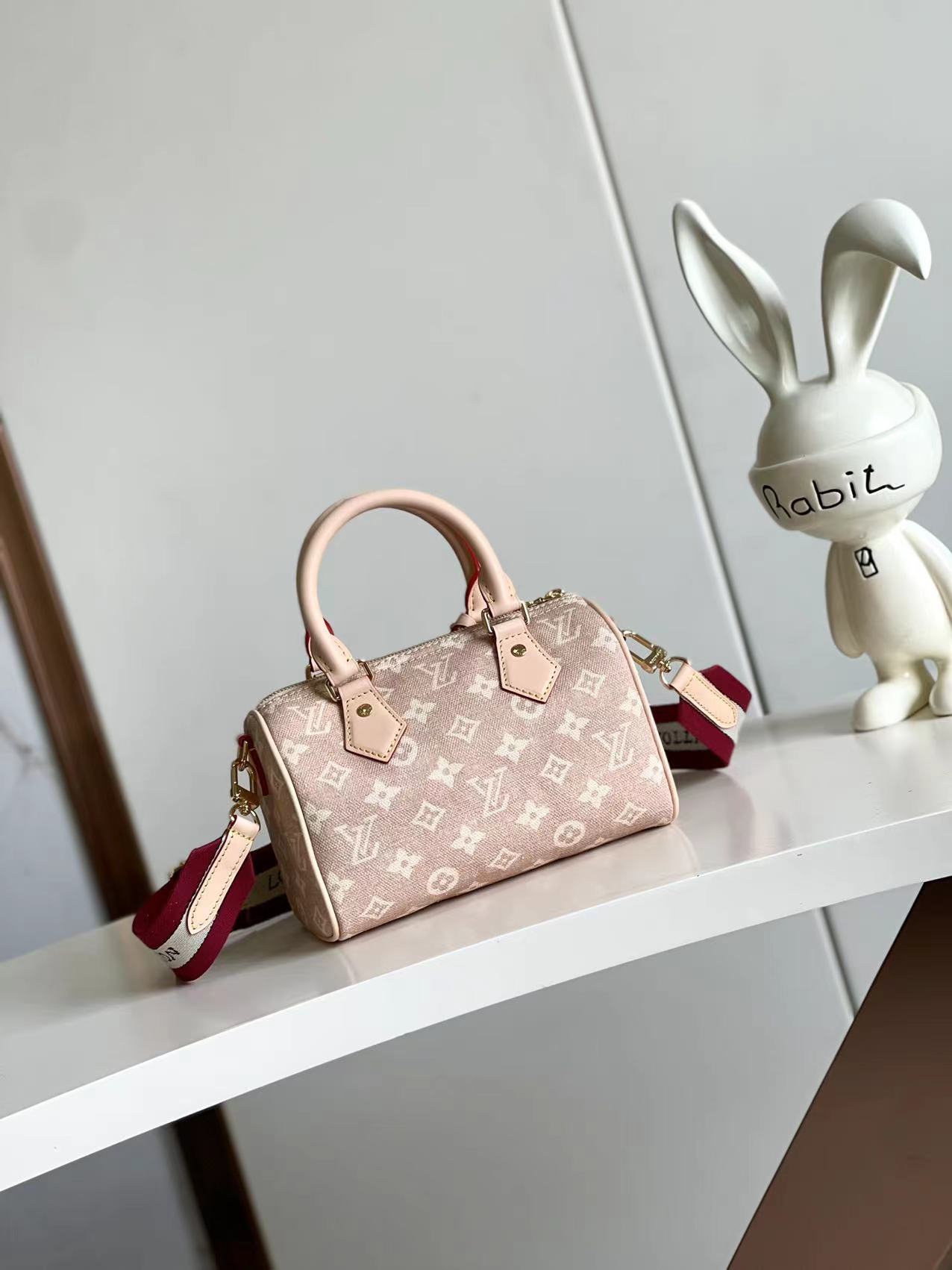 Louis Vuitton Speedy 20 Bandoulière Crossbody Bag in Meowgram Canvas - Image 3