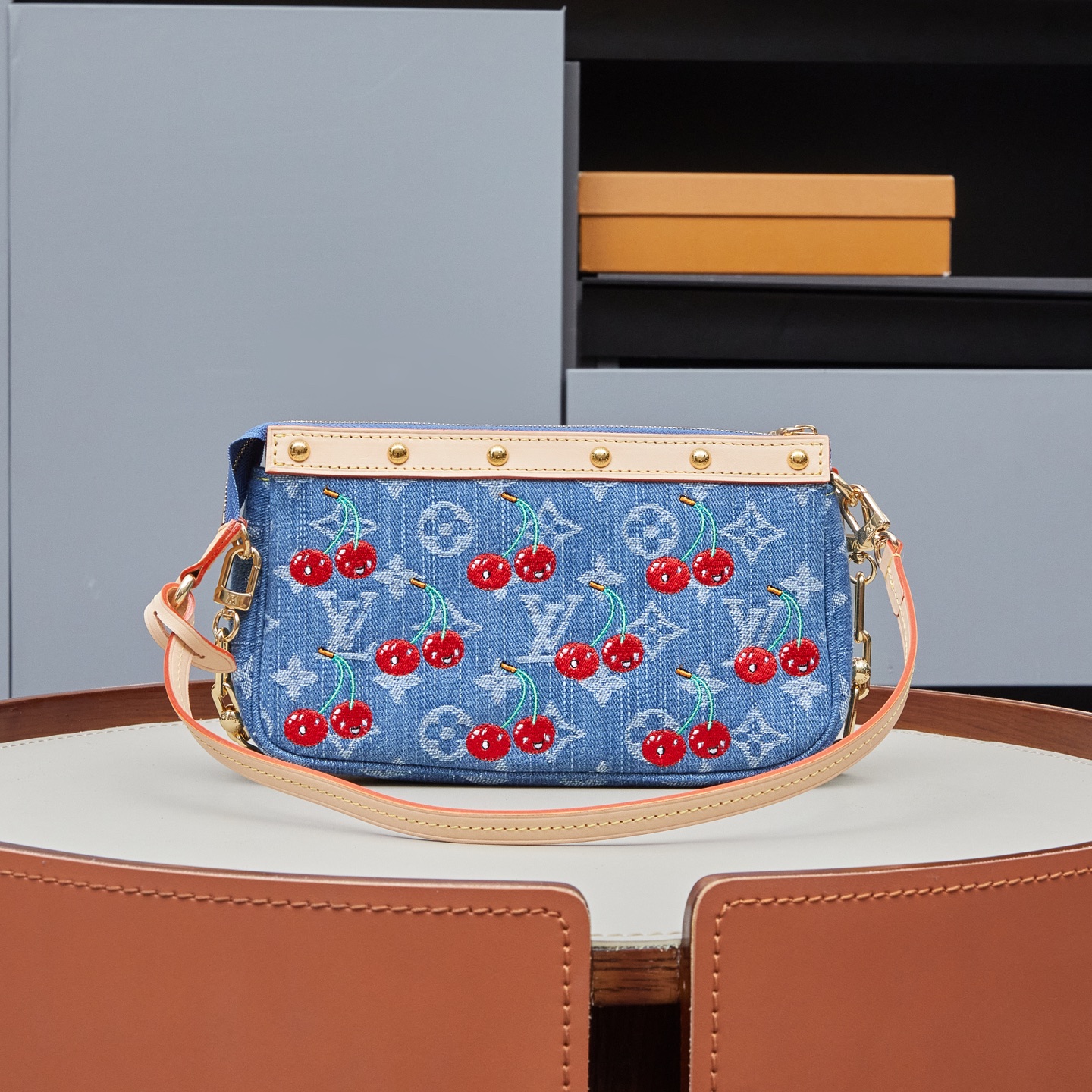 Louis Vuitton x Murakami Pochette Accessoires Cherry Shoulder Bag M13994 - Image 3