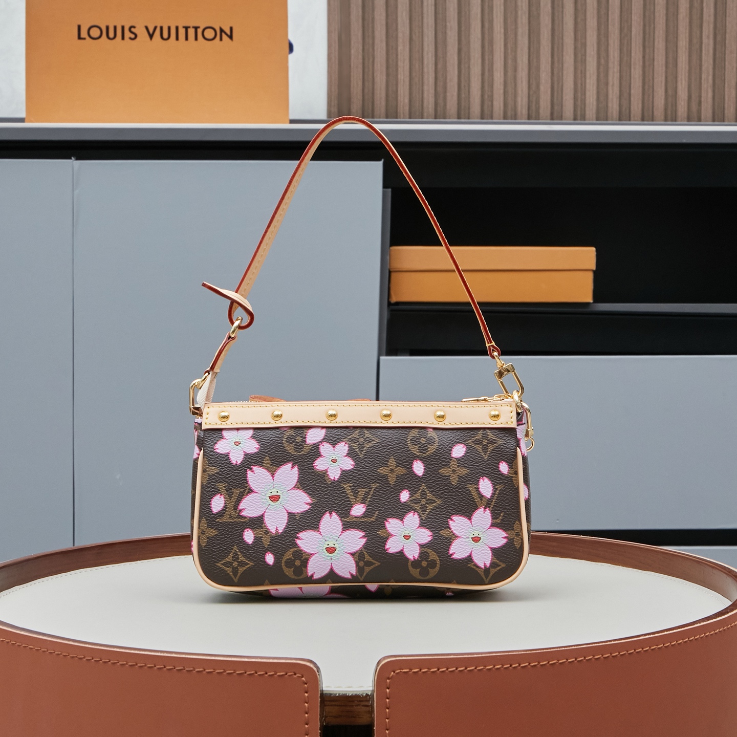 Louis Vuitton M13666 Pochette Cherry Blossom Monogram Clutch - Image 3