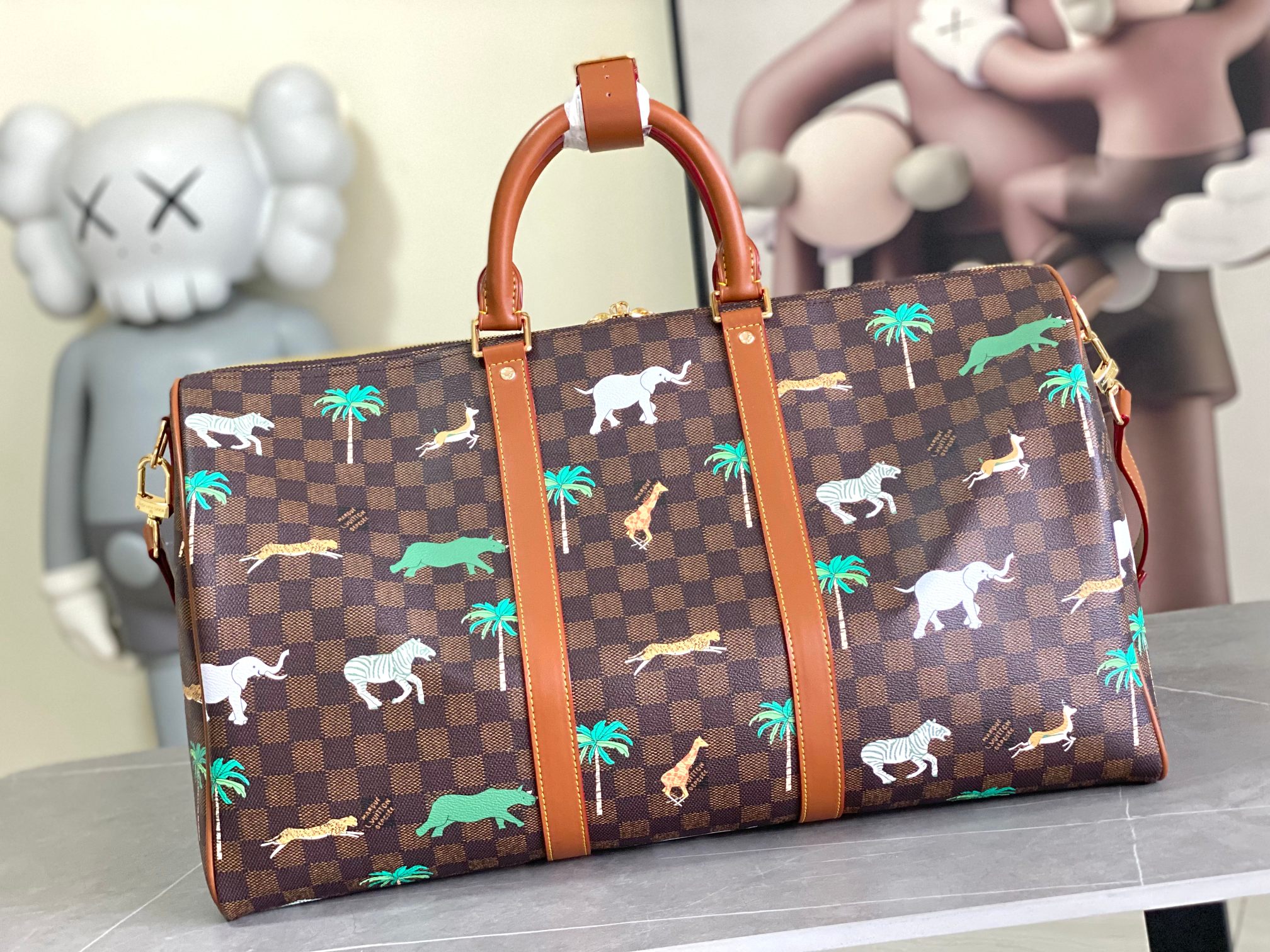 Louis Vuitton Heritage Keepall 50 Travel Bag - Image 3