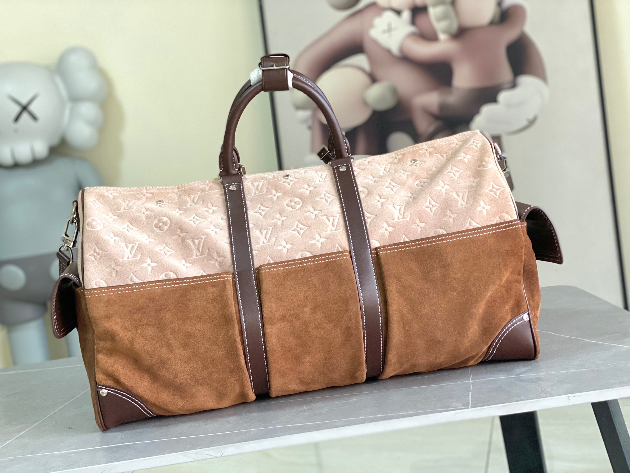 Louis Vuitton Keepall Bandoulière 50 Travel Bag - Image 3