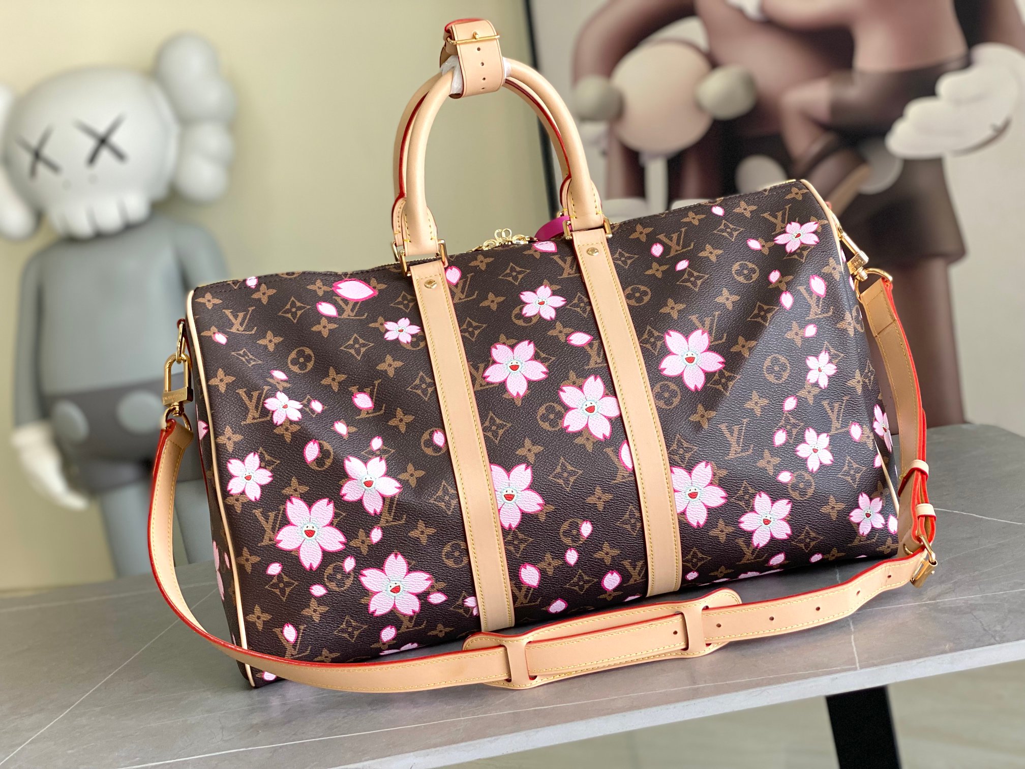 Louis Vuitton Keepall Bandoulière 45 Travel Bag - Image 3
