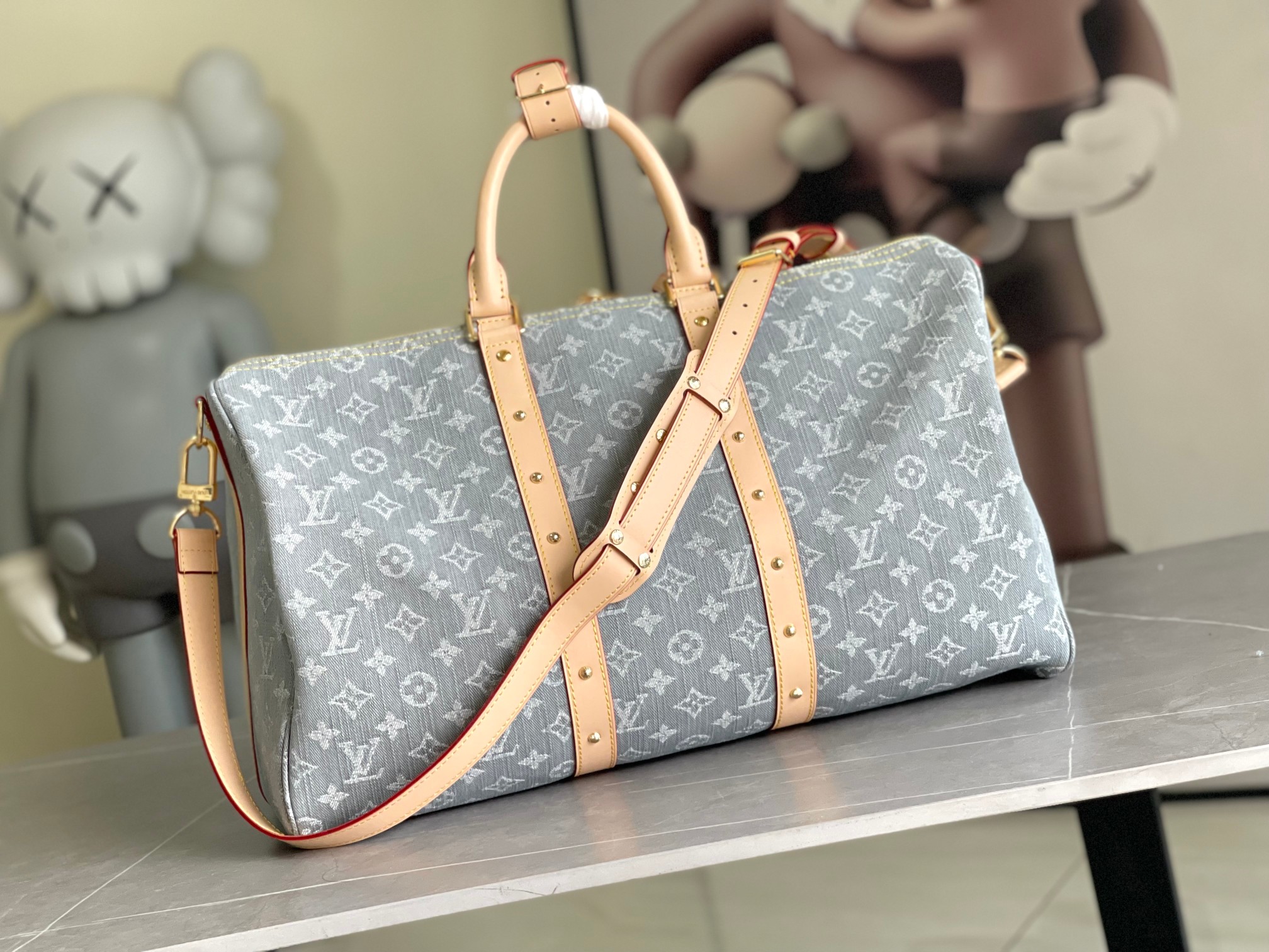 Louis Vuitton Keepall Bandoulière 45 Travel Bag - Image 3